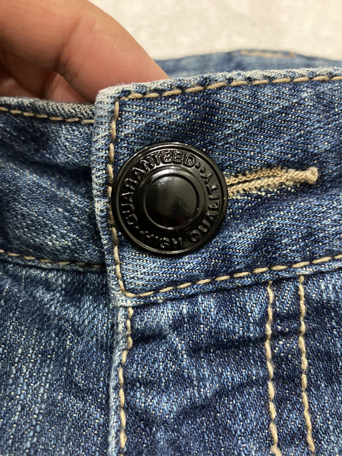 If Six Was Nine RARE Japanese Distressed Patched Streetwear Denim Size US 34 / EU 50 - 6 Thumbnail