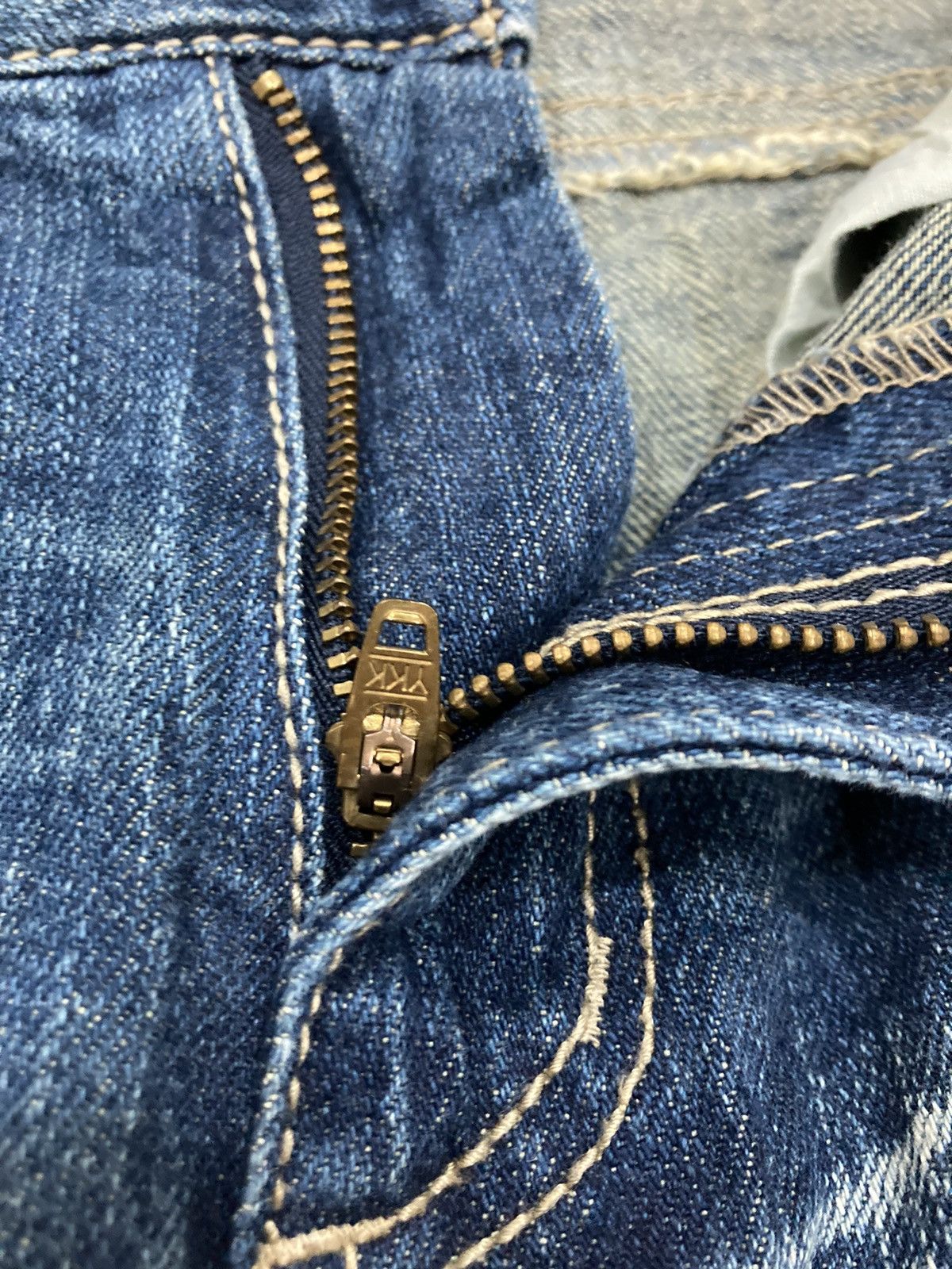 If Six Was Nine RARE Japanese Distressed Patched Streetwear Denim Size US 34 / EU 50 - 7 Thumbnail
