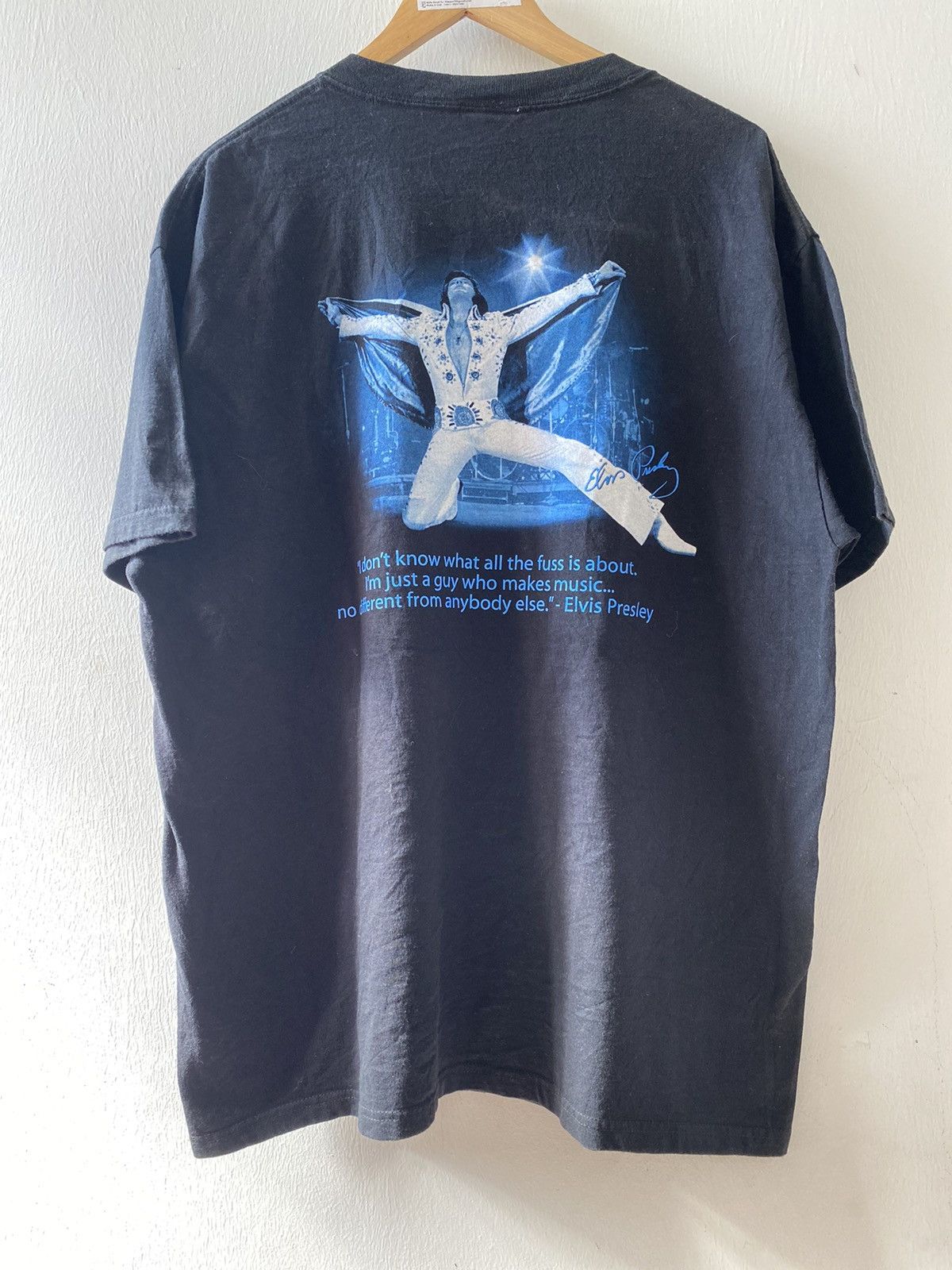 Band Tees × Vintage Vintage Y2K x Band Tee x Elvis Presley Size US XL / EU 56 / 4 - 2 Thumbnail