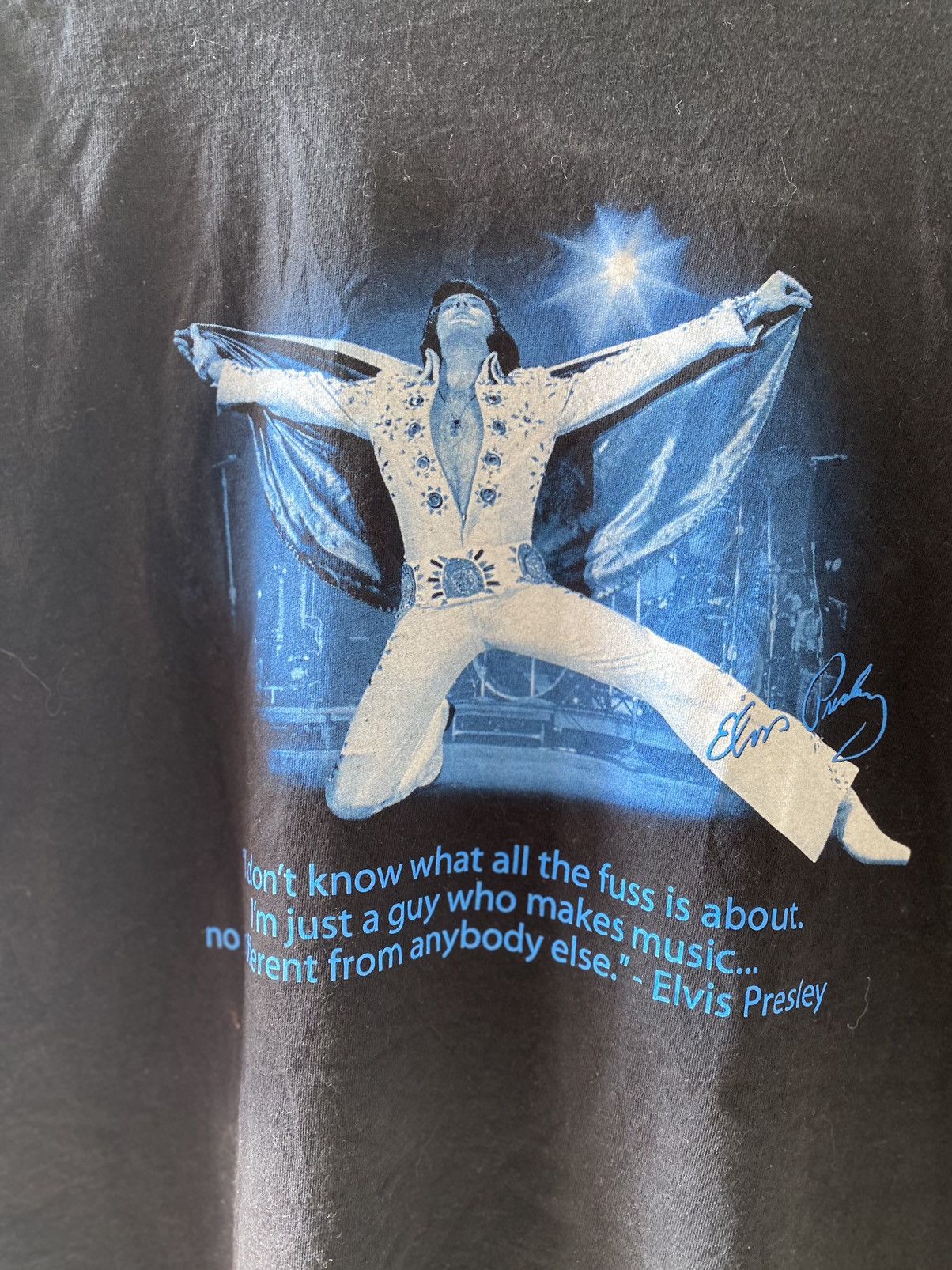Band Tees × Vintage Vintage Y2K x Band Tee x Elvis Presley Size US XL / EU 56 / 4 - 3 Thumbnail