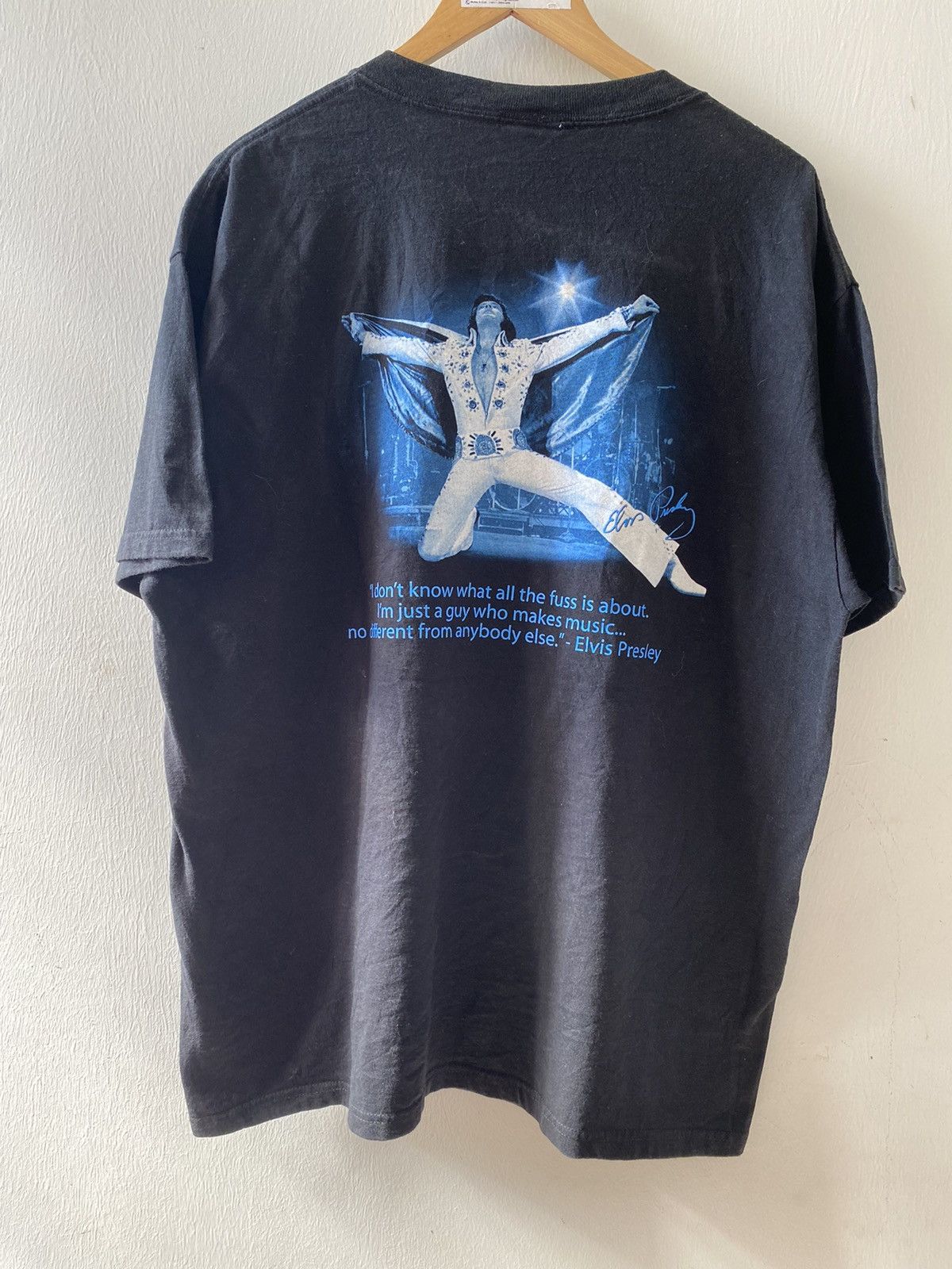 Band Tees × Vintage Vintage Y2K x Band Tee x Elvis Presley Size US XL / EU 56 / 4 - 1 Thumbnail