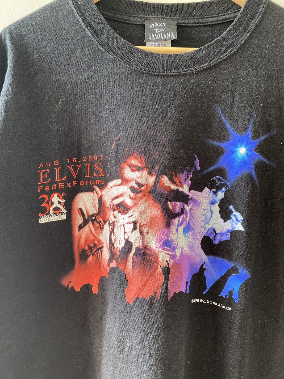 Band Tees × Vintage Vintage Y2K x Band Tee x Elvis Presley Size US XL / EU 56 / 4 - 5 Thumbnail