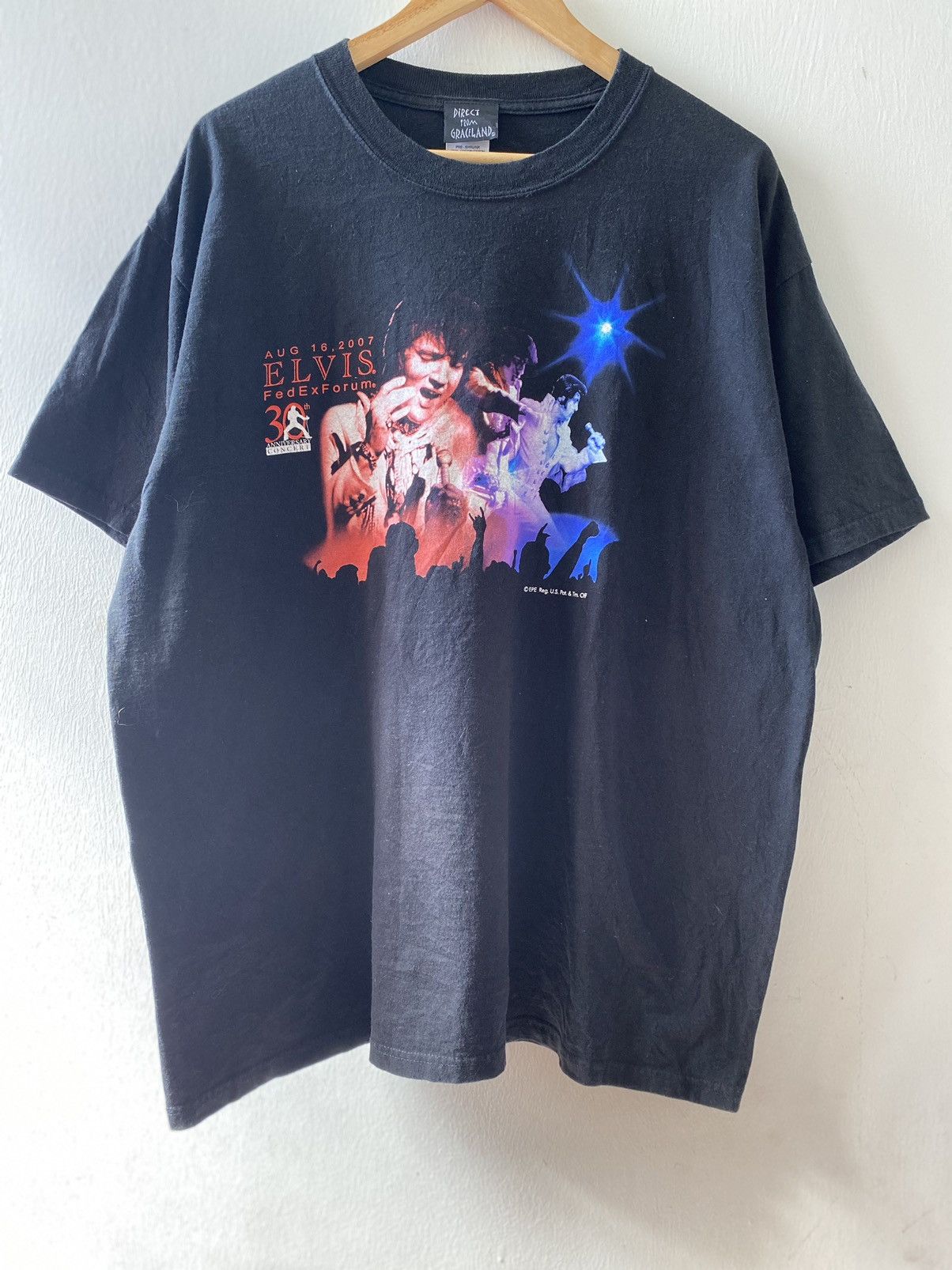 Band Tees × Vintage Vintage Y2K x Band Tee x Elvis Presley Size US XL / EU 56 / 4 - 4 Thumbnail