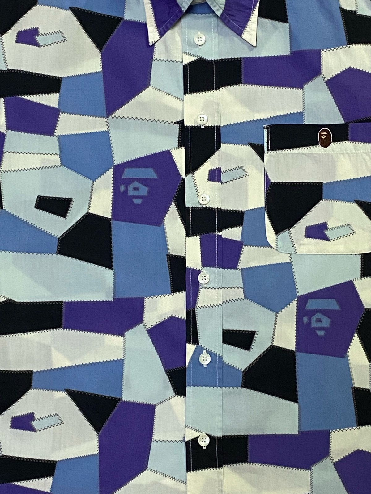 Bape A Bathing Ape Casual Short Sleave Chakered Design Size US S / EU 44-46 / 1 - 14 Thumbnail