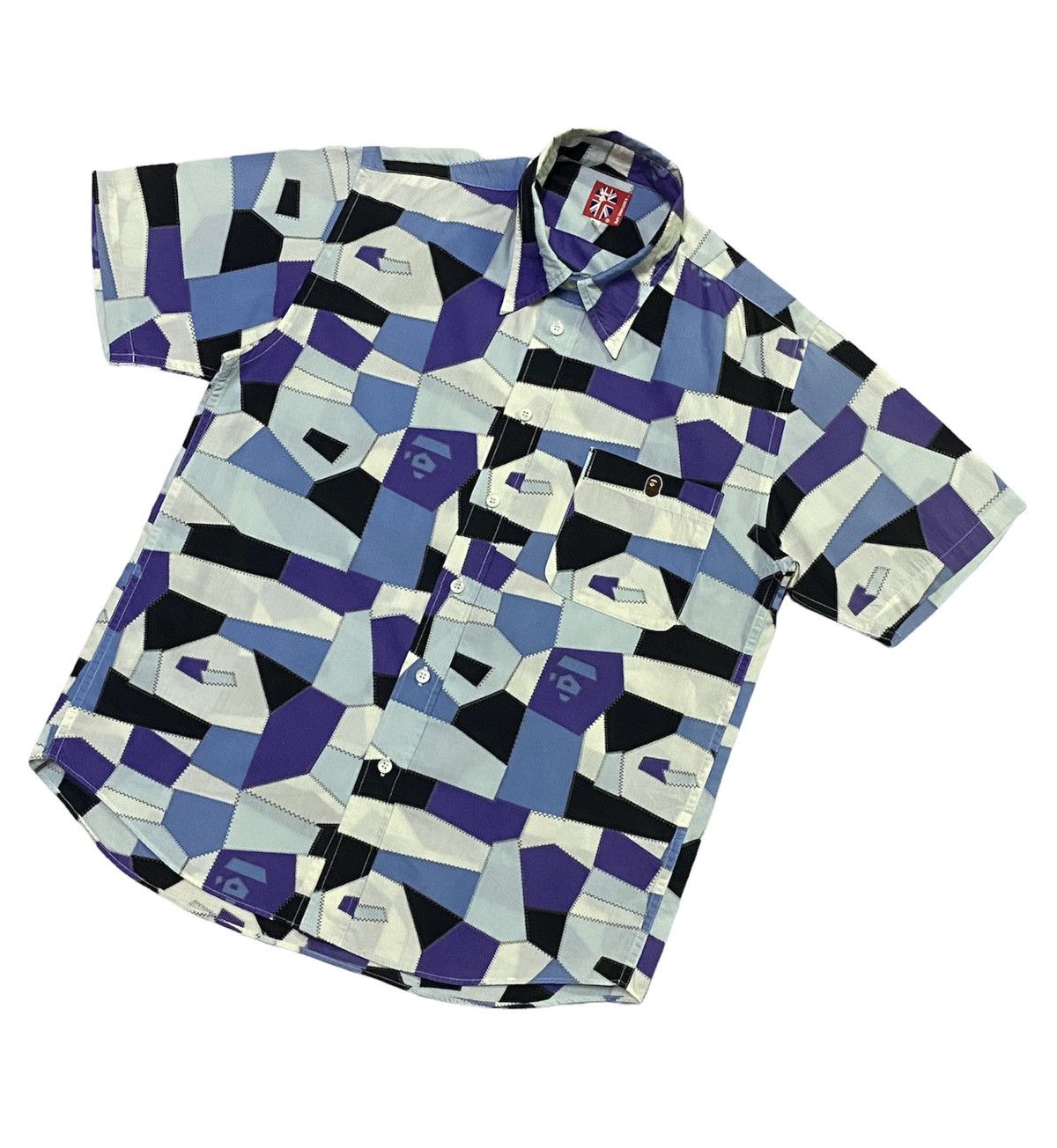 Bape A Bathing Ape Casual Short Sleave Chakered Design Size US S / EU 44-46 / 1 - 19 Thumbnail