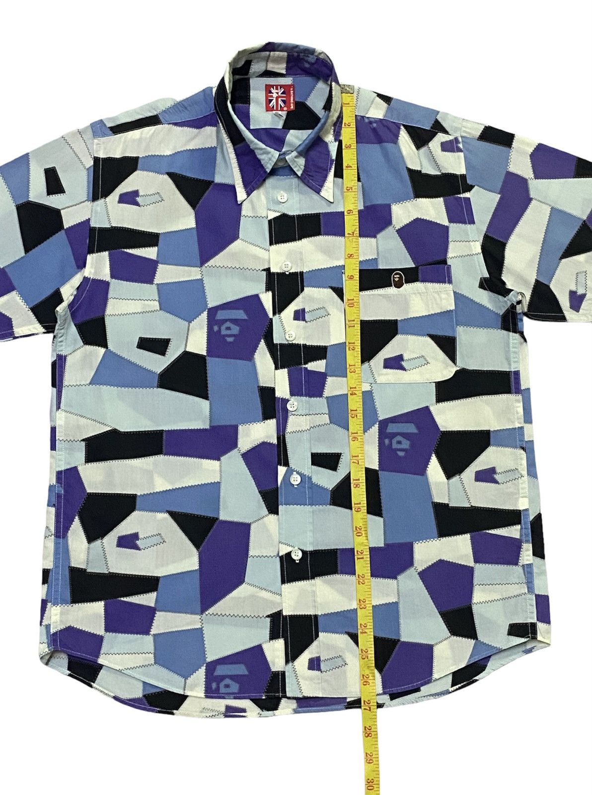 Bape A Bathing Ape Casual Short Sleave Chakered Design Size US S / EU 44-46 / 1 - 5 Thumbnail