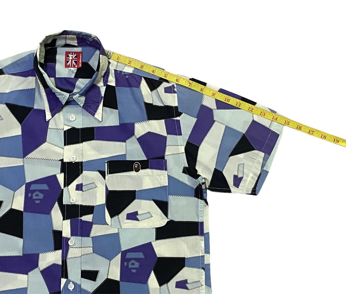 Bape A Bathing Ape Casual Short Sleave Chakered Design Size US S / EU 44-46 / 1 - 8 Thumbnail