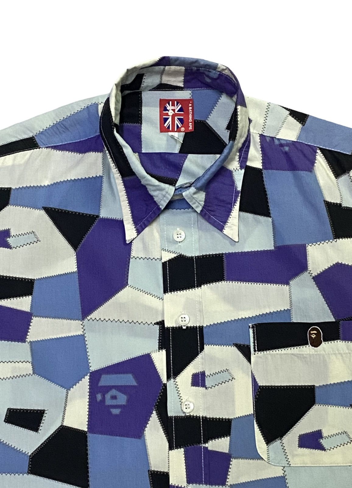 Bape A Bathing Ape Casual Short Sleave Chakered Design Size US S / EU 44-46 / 1 - 16 Thumbnail