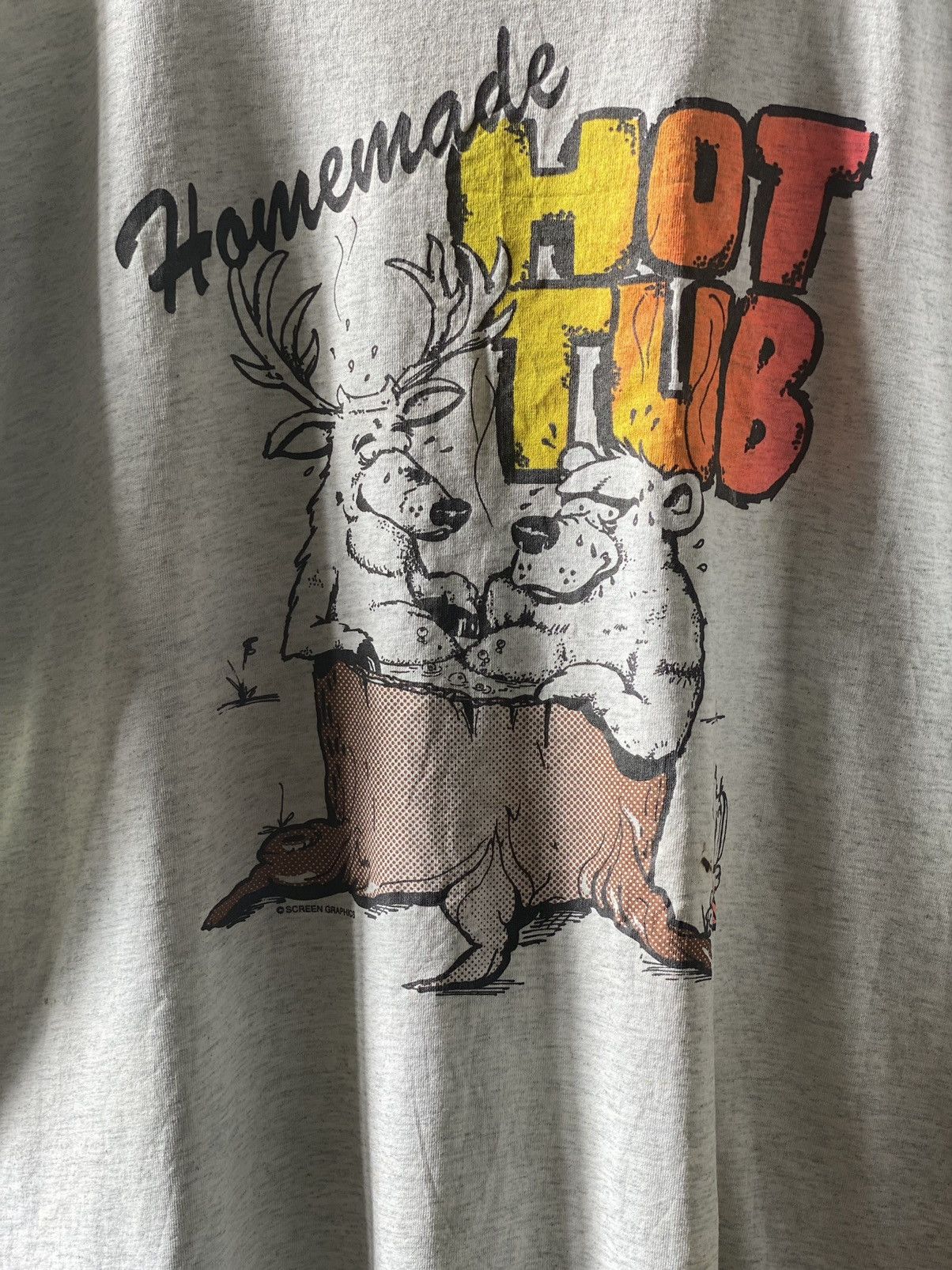 Fruit Of The Loom × Vintage Vintage x Screen Graphics x FOTL Tshirt Size US XL / EU 56 / 4 - 2 Thumbnail