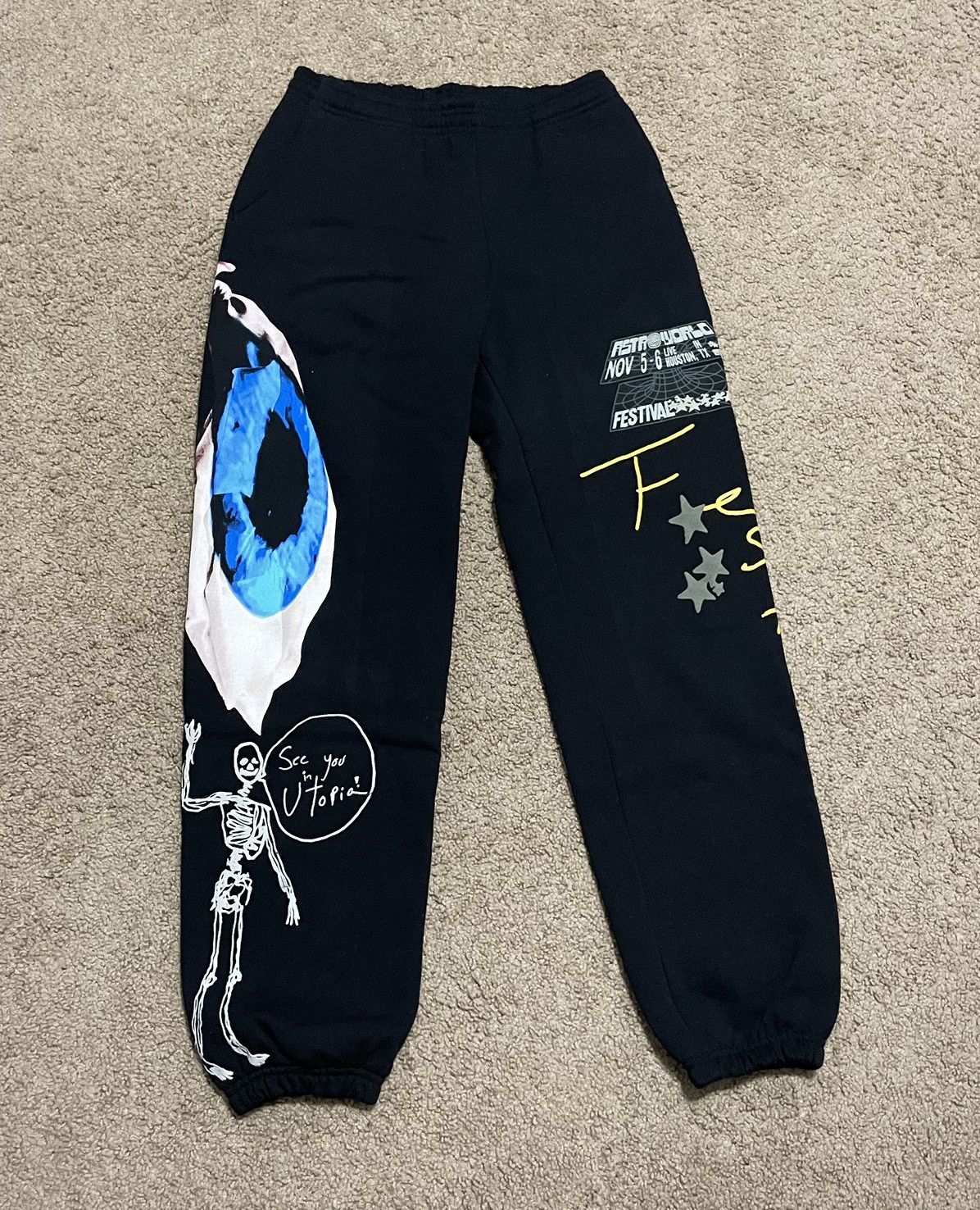 Travis Scott Astroworld Sweatpants Grailed