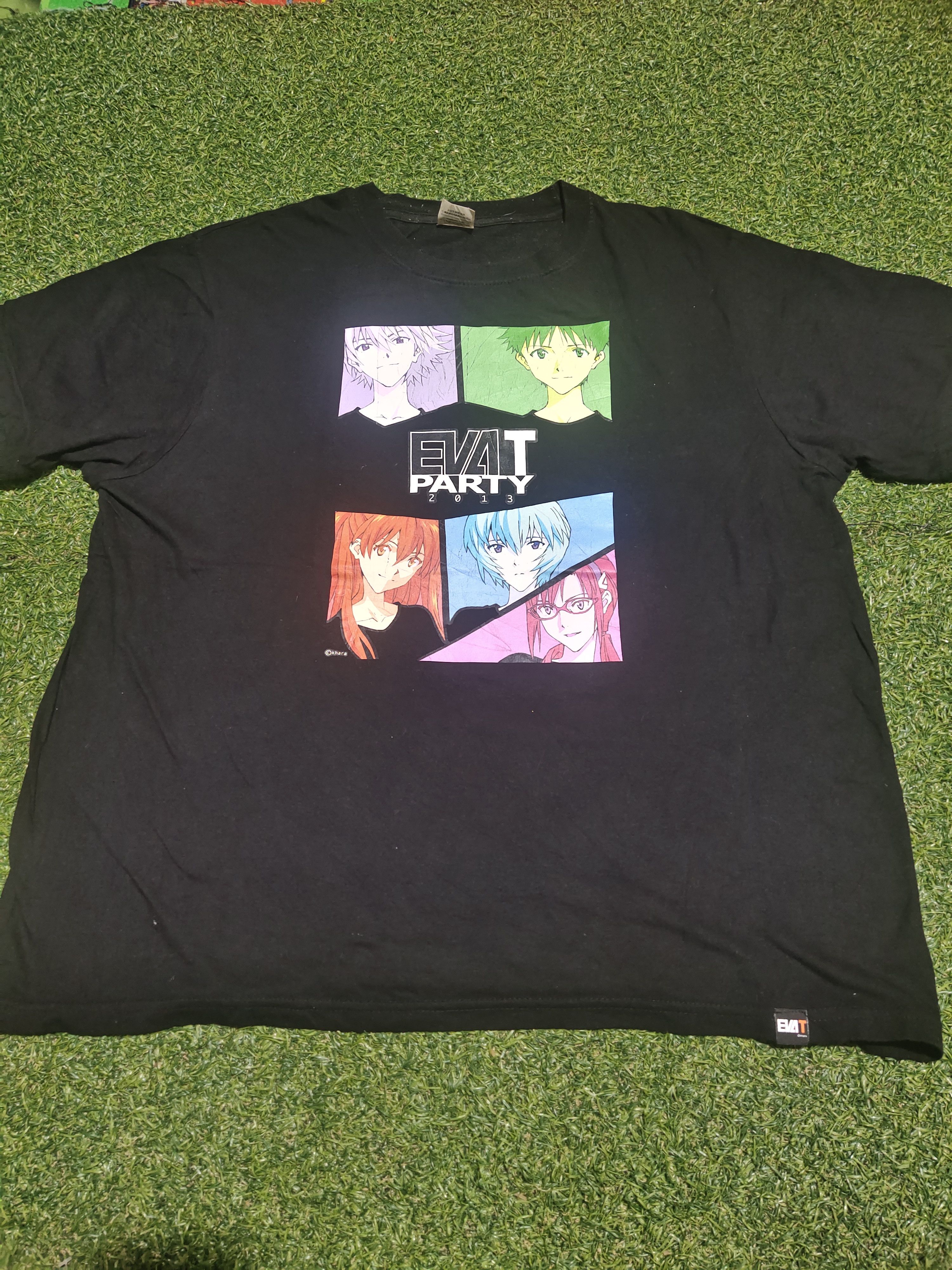 Anime × Vintage RARE EVANGELION ANIME EVA T Size US L / EU 52-54 / 3 - 1 Thumbnail
