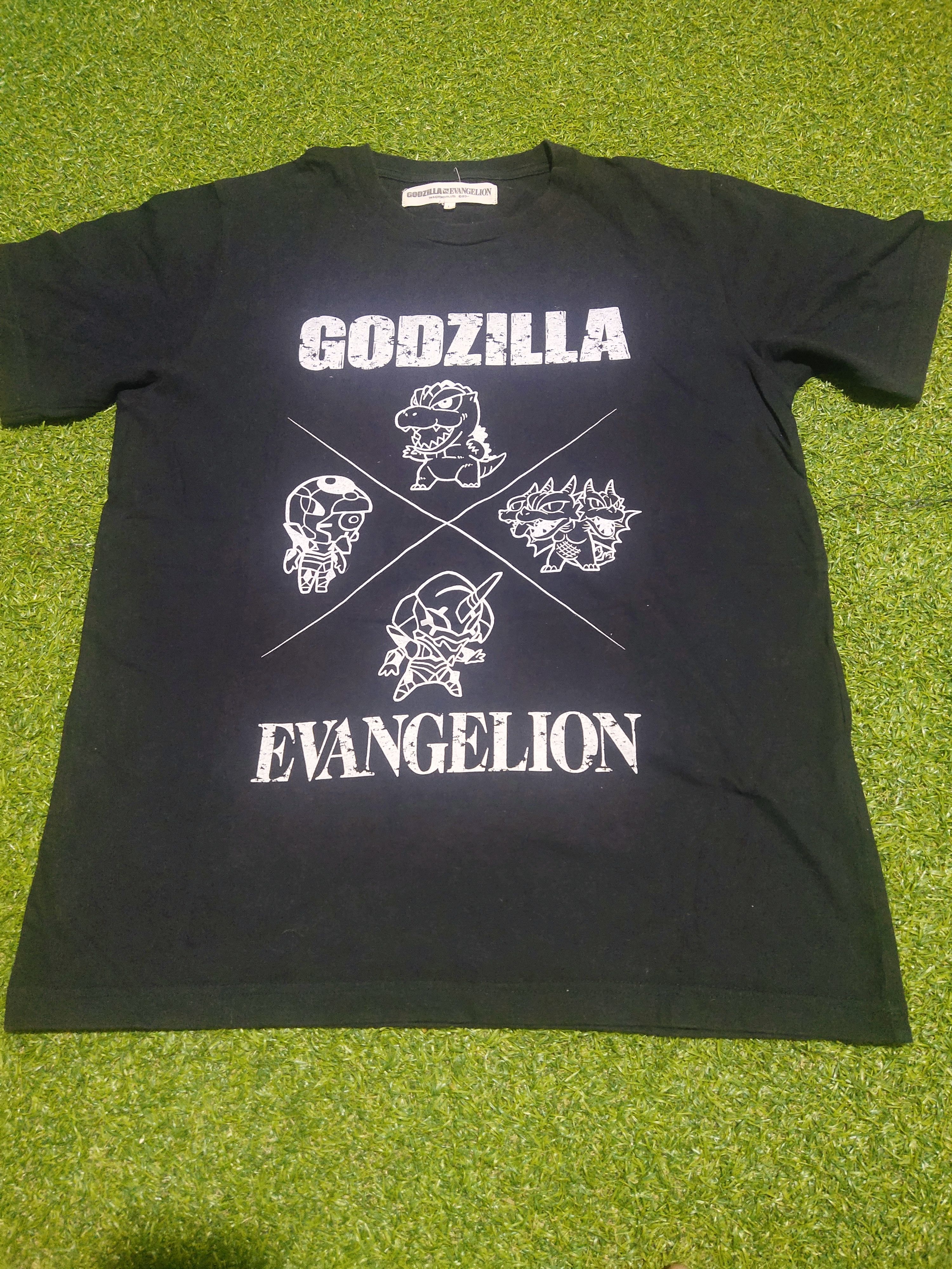 Anime × Vintage RARE EVANGELION VS GODZILLA ANIME MOVIE Size US M / EU 48-50 / 2 - 4 Thumbnail
