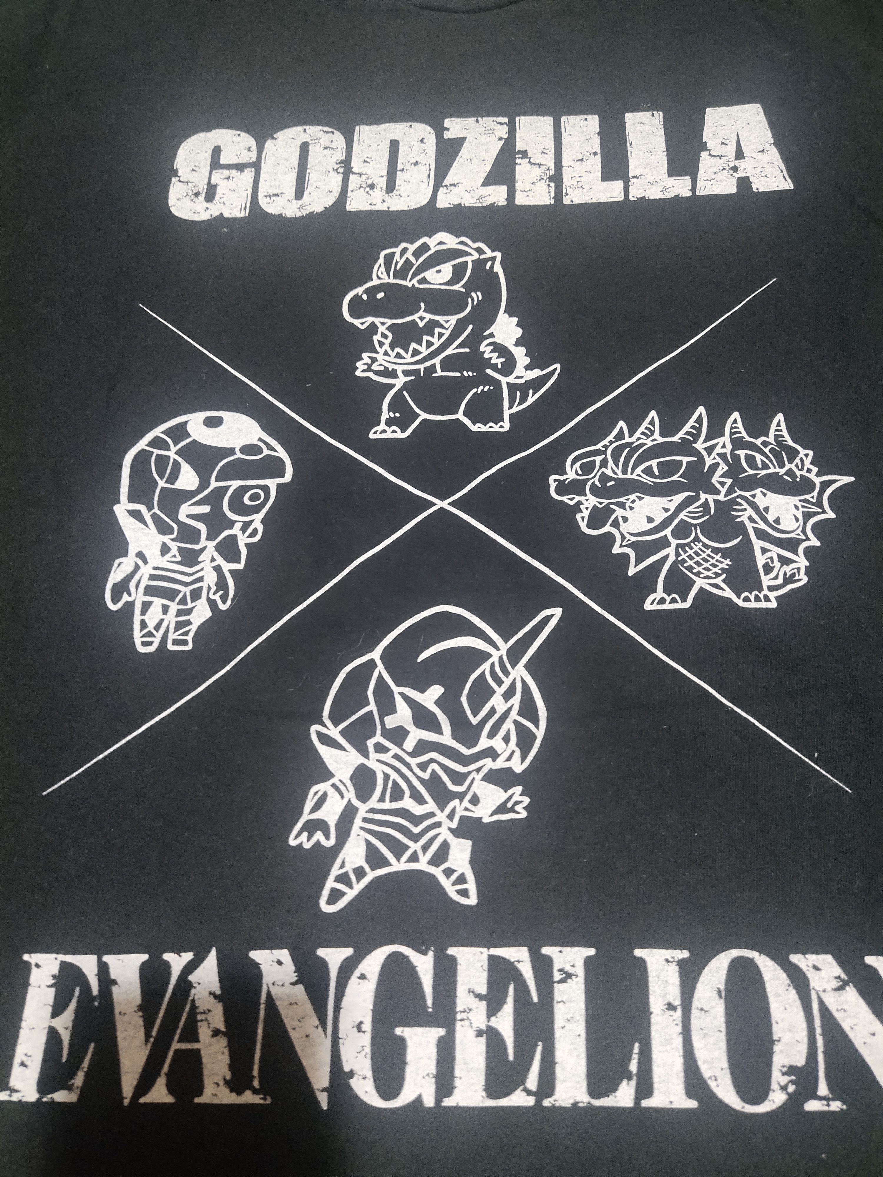 Anime × Vintage RARE EVANGELION VS GODZILLA ANIME MOVIE Size US M / EU 48-50 / 2 - 3 Thumbnail