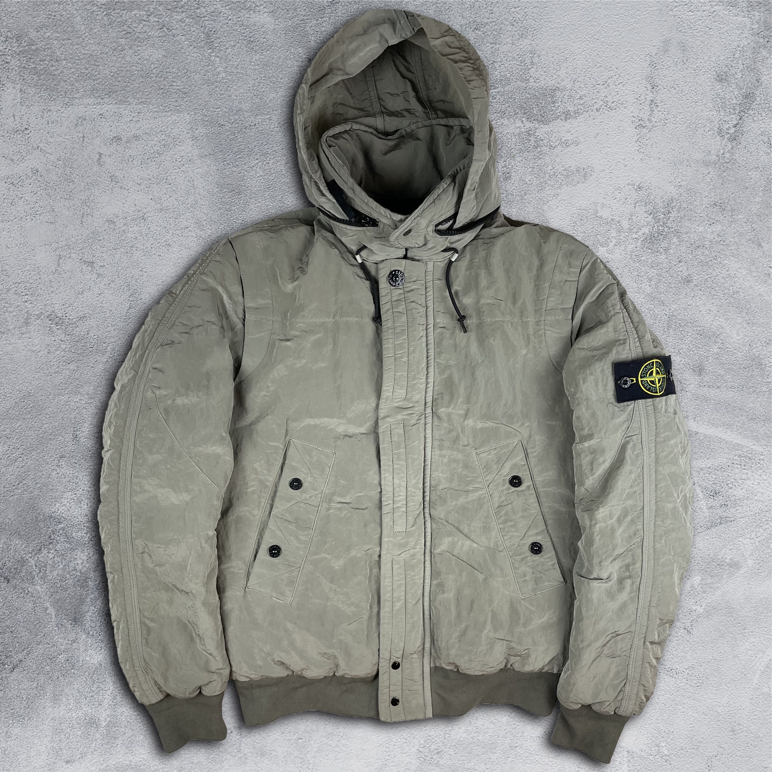 Stone Island × Vintage Stone Island Vintage Metal Nylon Sheen Down Jacket |  Grailed