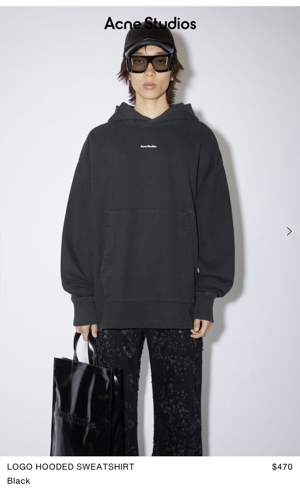 acne-studios-logo-hooded-sweatshirt-grailed