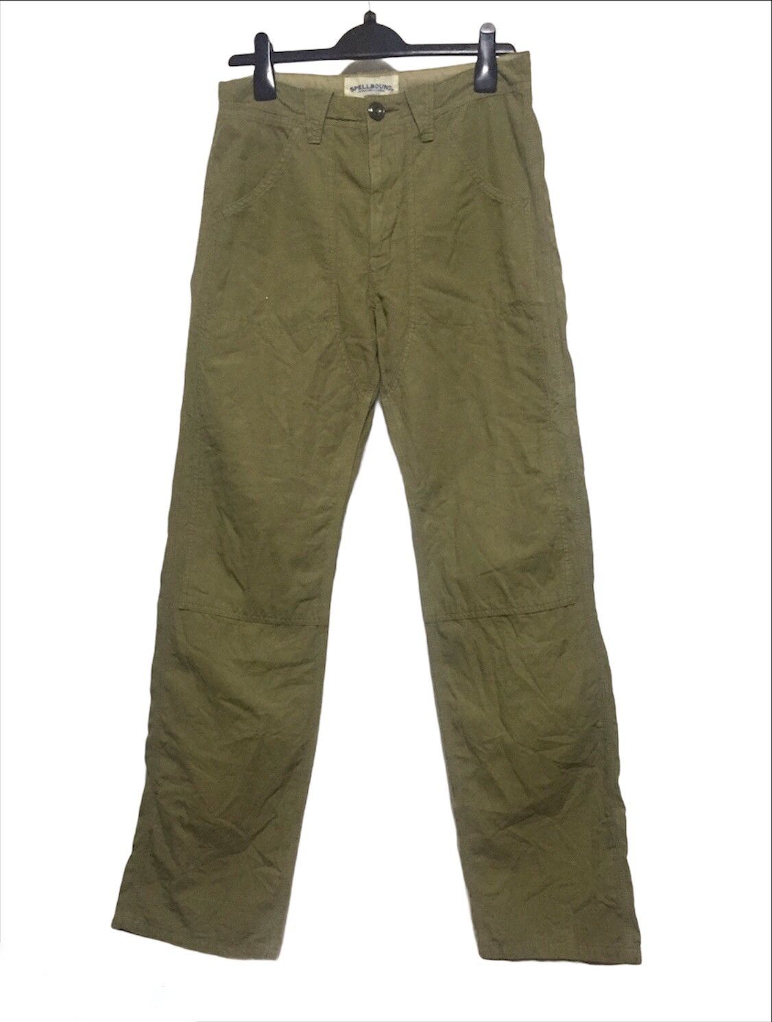 Japanese Brand × Spellbound × Vintage Japanese Brand Spellbound Olive Green Workpants Size US 32 / EU 48 - 1 Thumbnail