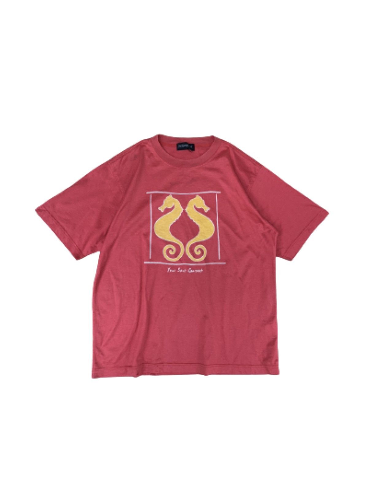 Vintage × Yves Saint Laurent Ysl Seahorse Vintage Tee Size US M / EU 48-50 / 2 - 1 Thumbnail