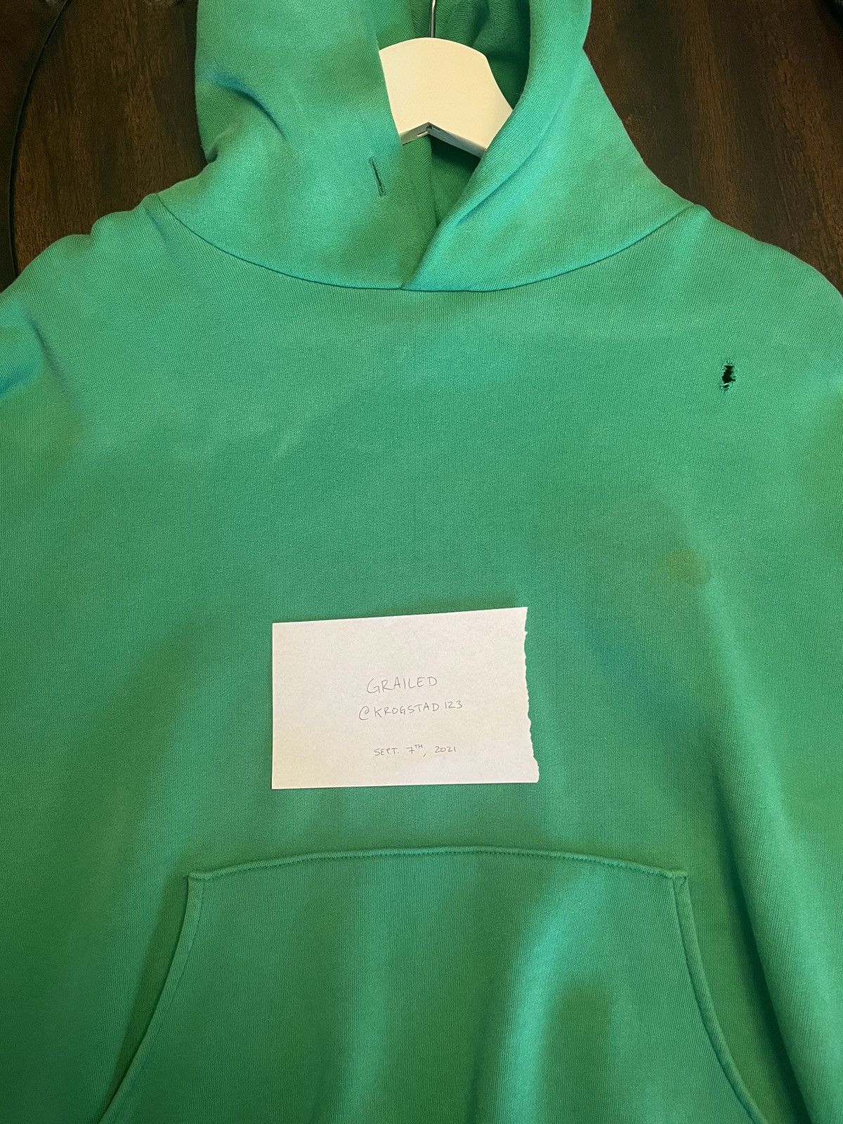 ERL Erl Hoodie Green Size US L / EU 52-54 / 3 - 6 Thumbnail