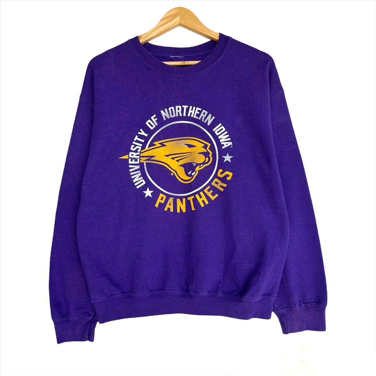 Vintage University Of Nothern IOWA Panther Purple Sweatshirt
