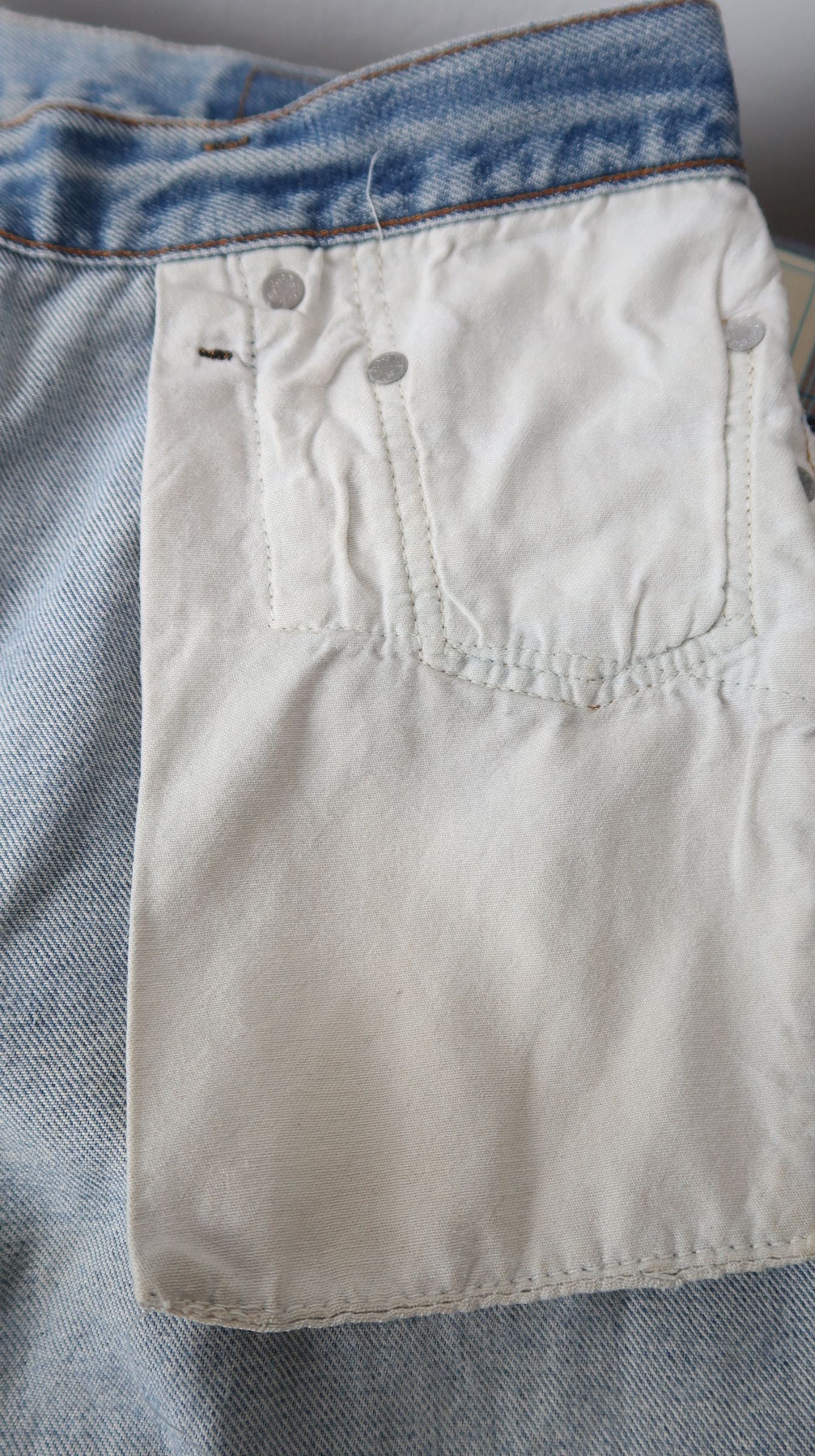 Levi's Vintage 80s Levi's 501 Big E Selvage Short Jeans Size US 30 / EU 46 - 18 Thumbnail