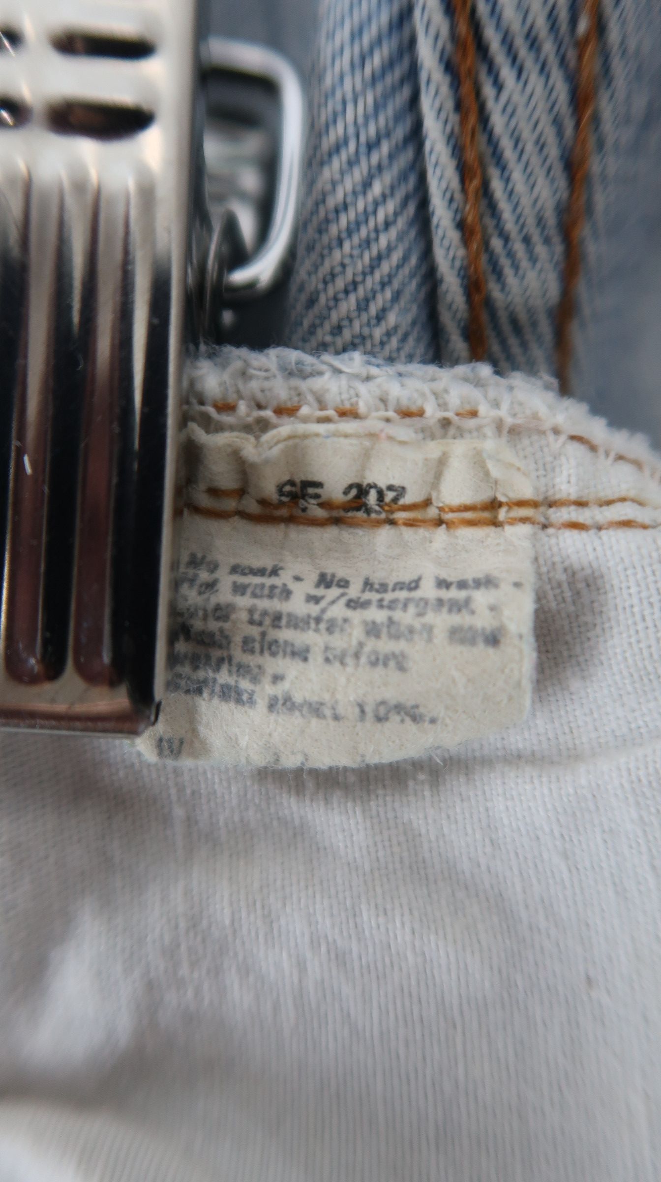 Levi's Vintage 80s Levi's 501 Big E Selvage Short Jeans Size US 30 / EU 46 - 20 Thumbnail