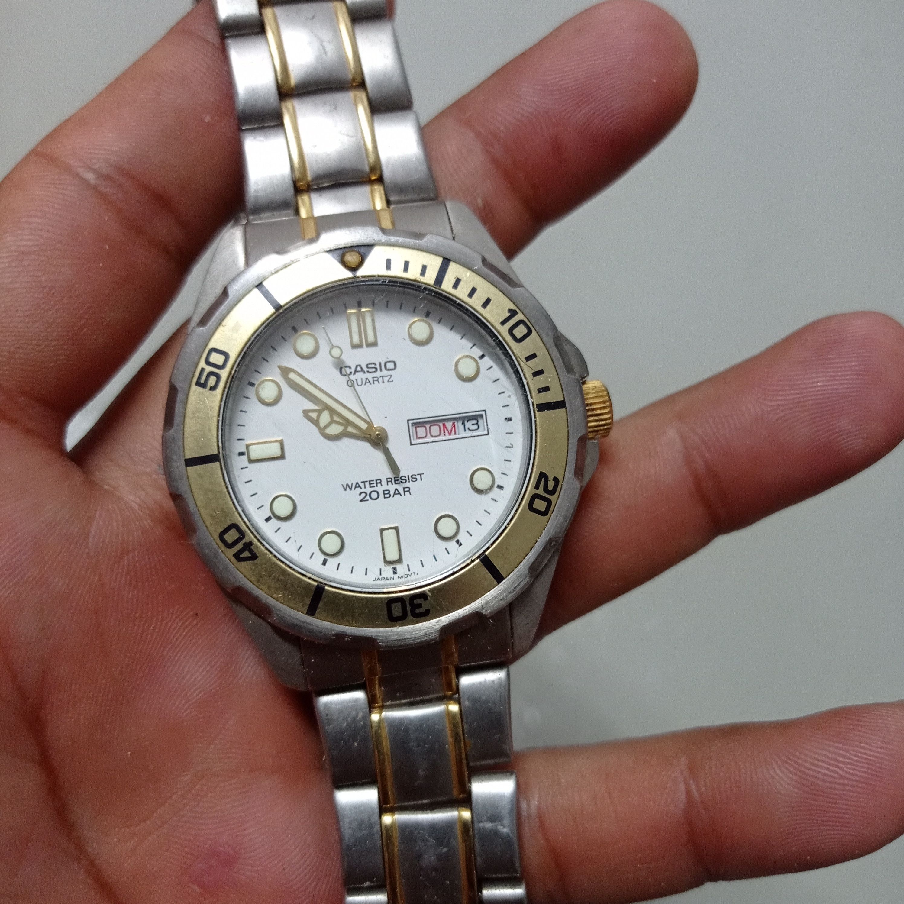 Casio Vintage CASIO (EF-200) DIVER STEEL 20 BAR Water Resistant Size ONE SIZE - 12 Thumbnail