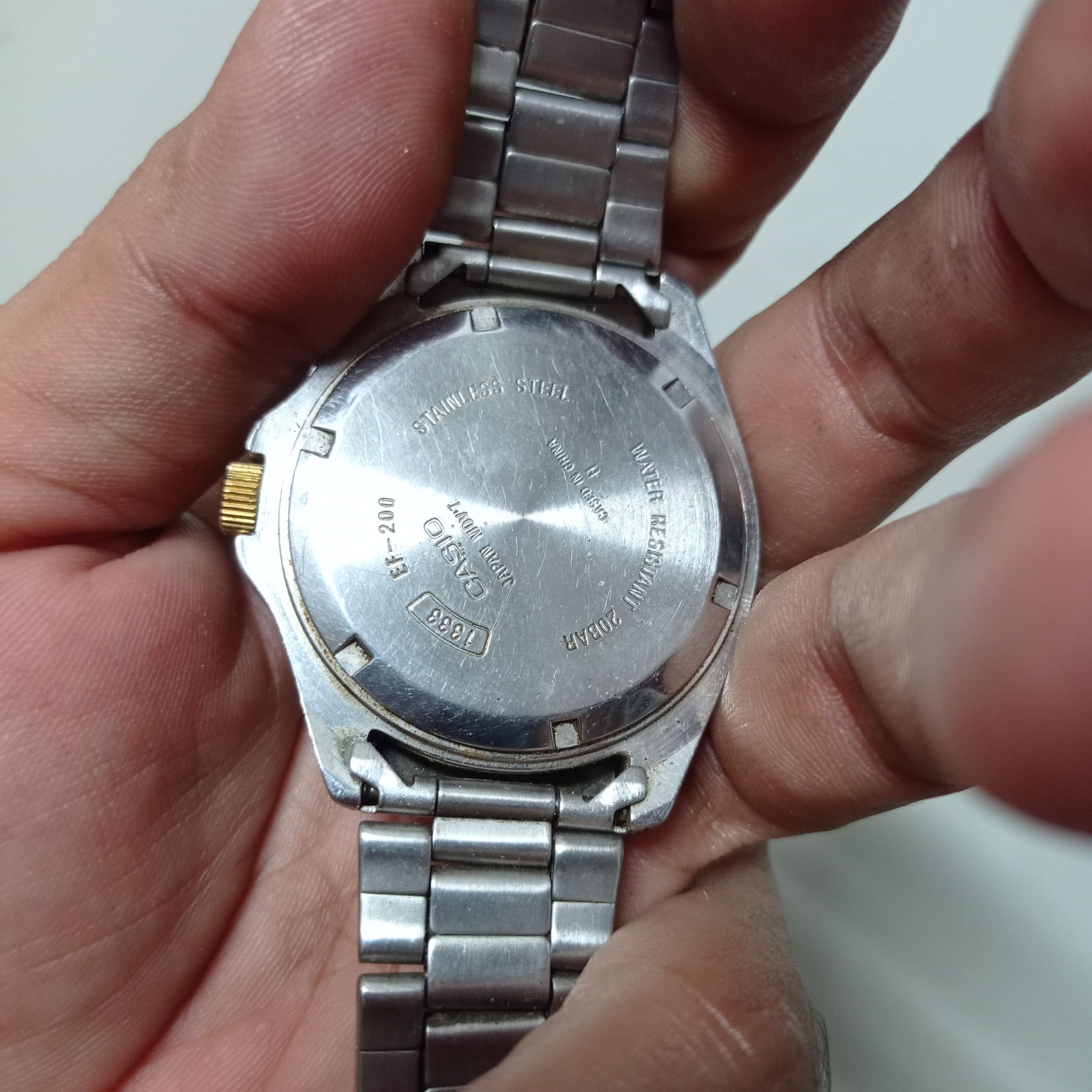 Casio Vintage CASIO (EF-200) DIVER STEEL 20 BAR Water Resistant Size ONE SIZE - 7 Thumbnail