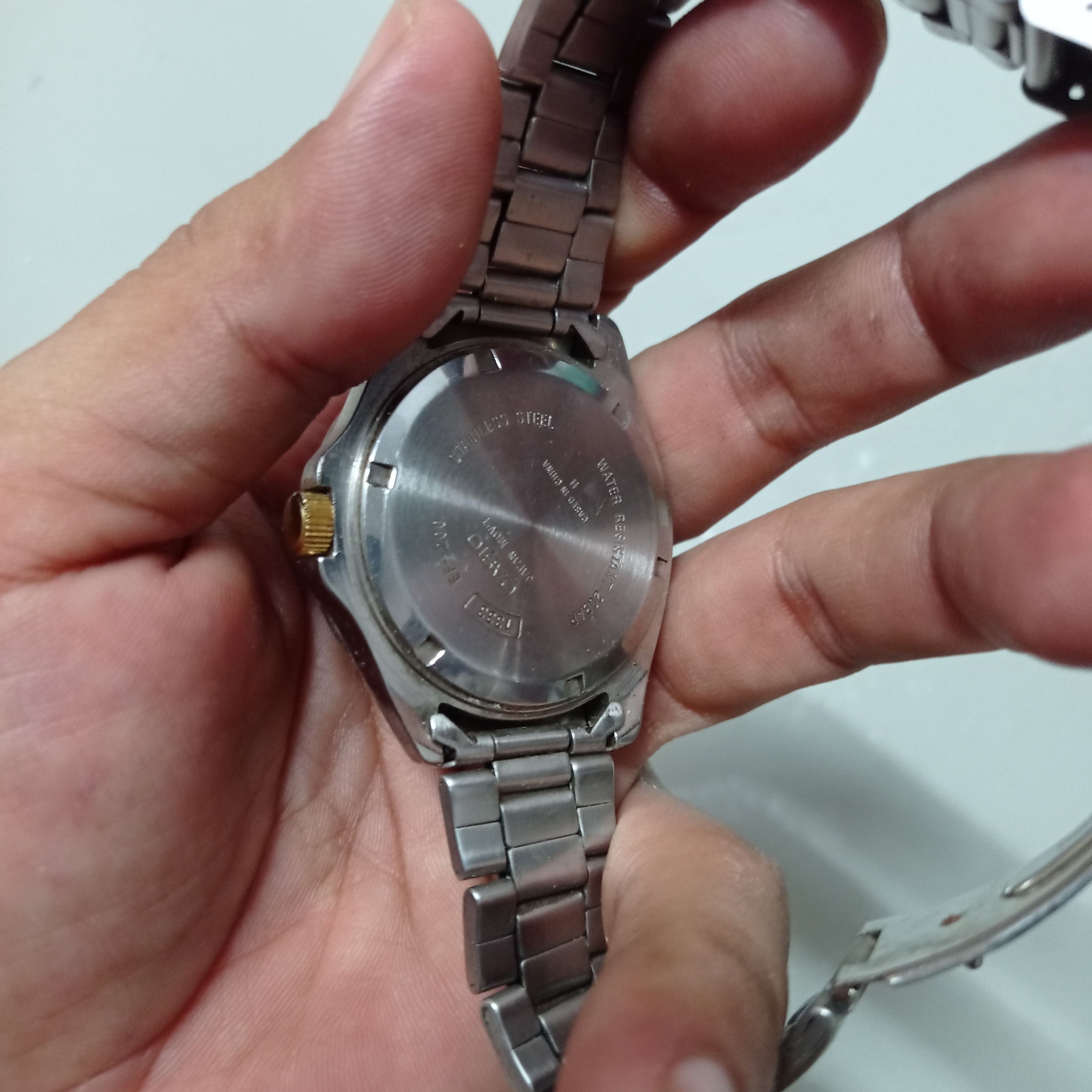 Casio Vintage CASIO (EF-200) DIVER STEEL 20 BAR Water Resistant Size ONE SIZE - 5 Thumbnail