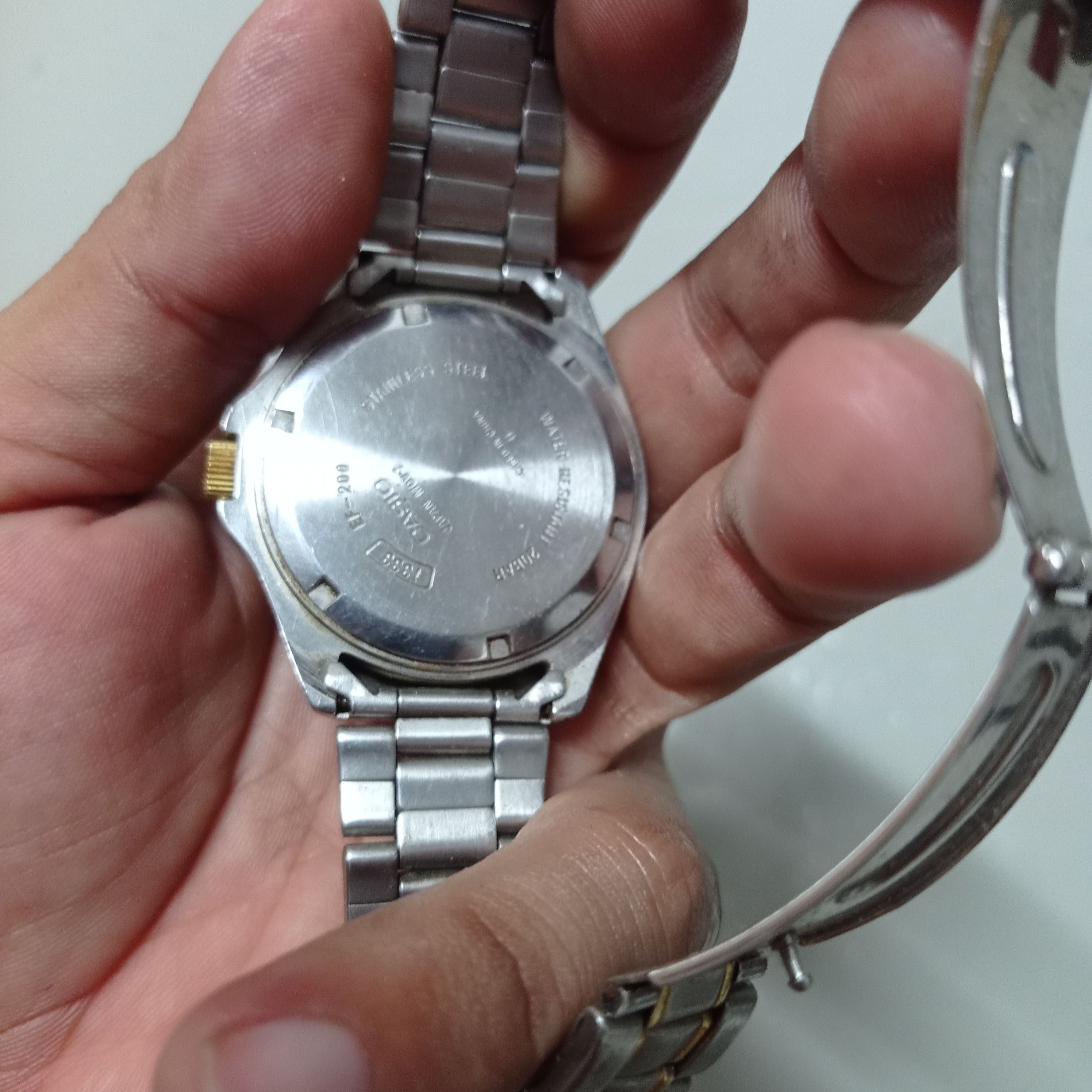 Casio Vintage CASIO (EF-200) DIVER STEEL 20 BAR Water Resistant Size ONE SIZE - 6 Thumbnail