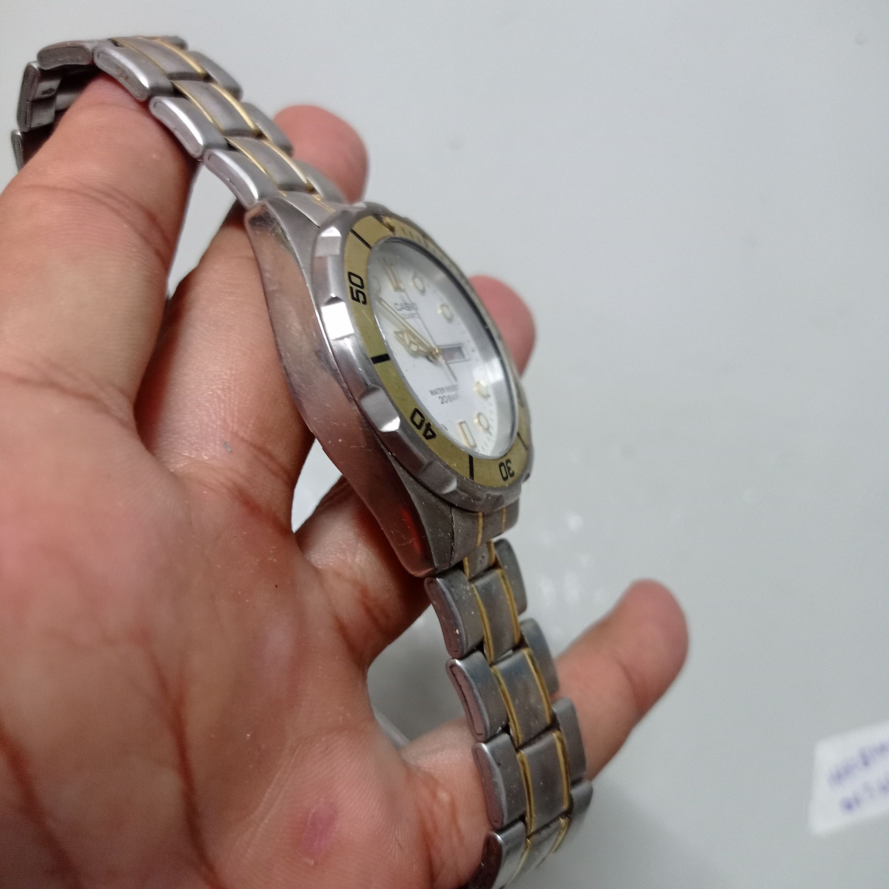Casio Vintage CASIO (EF-200) DIVER STEEL 20 BAR Water Resistant Size ONE SIZE - 11 Thumbnail