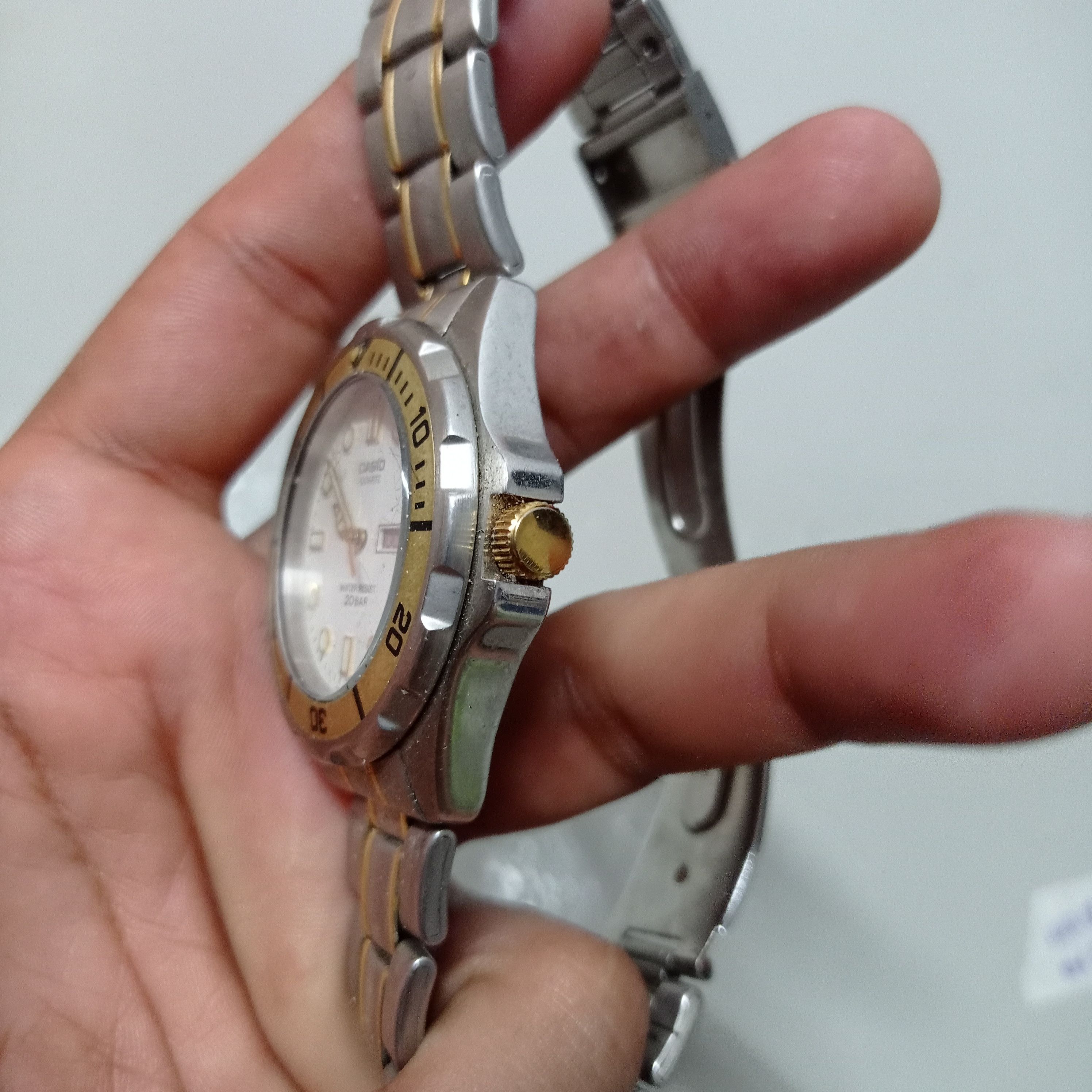 Casio Vintage CASIO (EF-200) DIVER STEEL 20 BAR Water Resistant Size ONE SIZE - 13 Thumbnail
