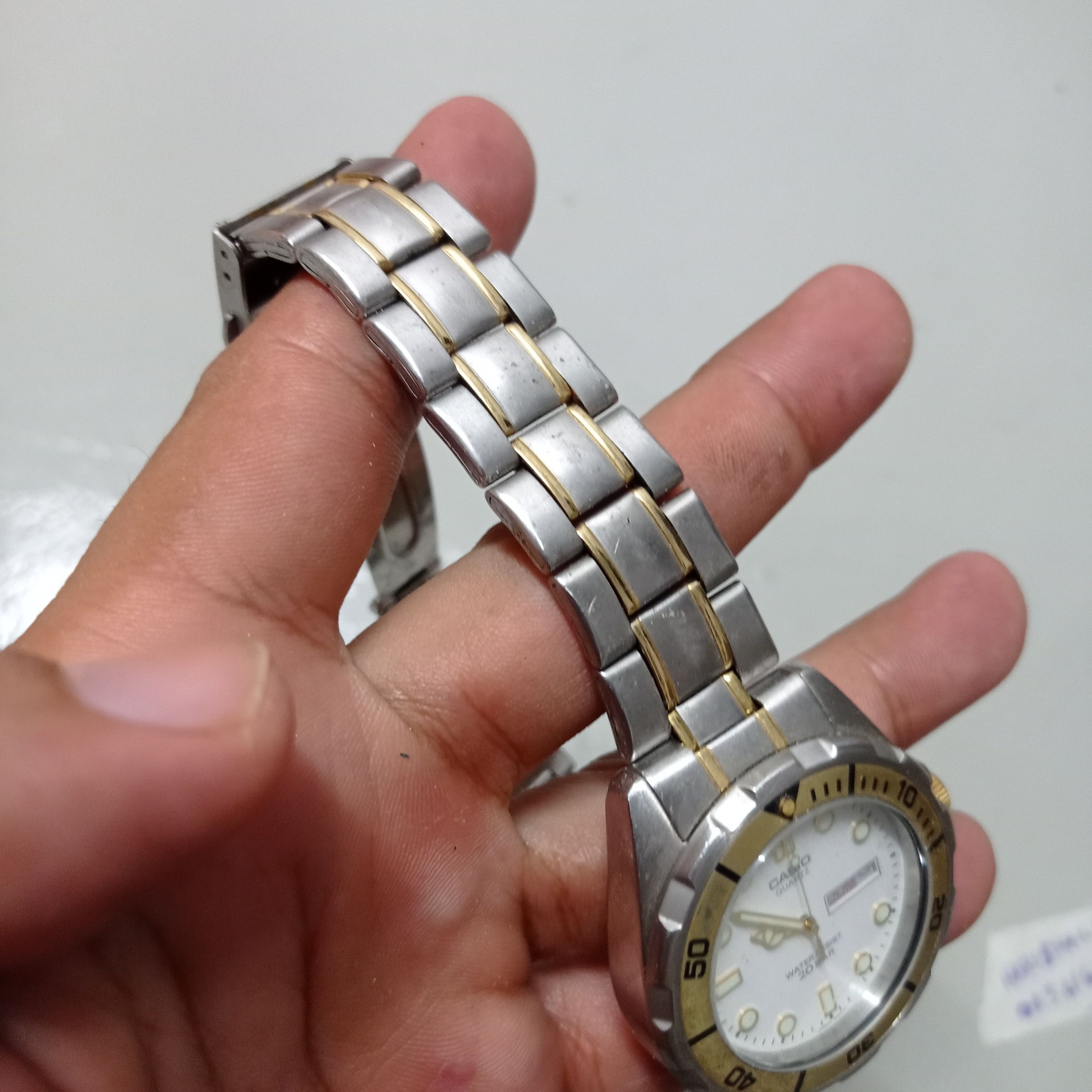 Casio Vintage CASIO (EF-200) DIVER STEEL 20 BAR Water Resistant Size ONE SIZE - 10 Thumbnail