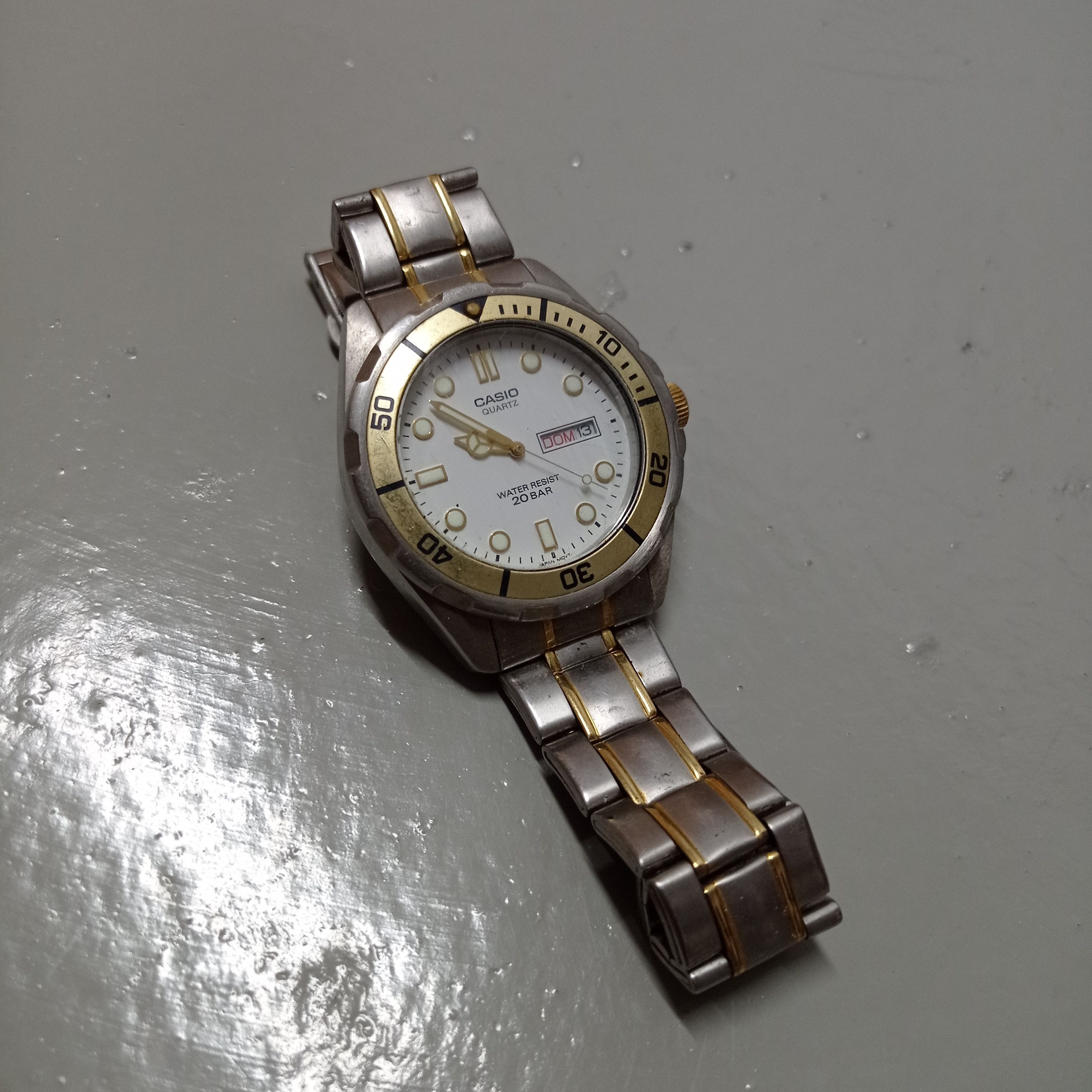 Casio Vintage CASIO (EF-200) DIVER STEEL 20 BAR Water Resistant Size ONE SIZE - 3 Thumbnail