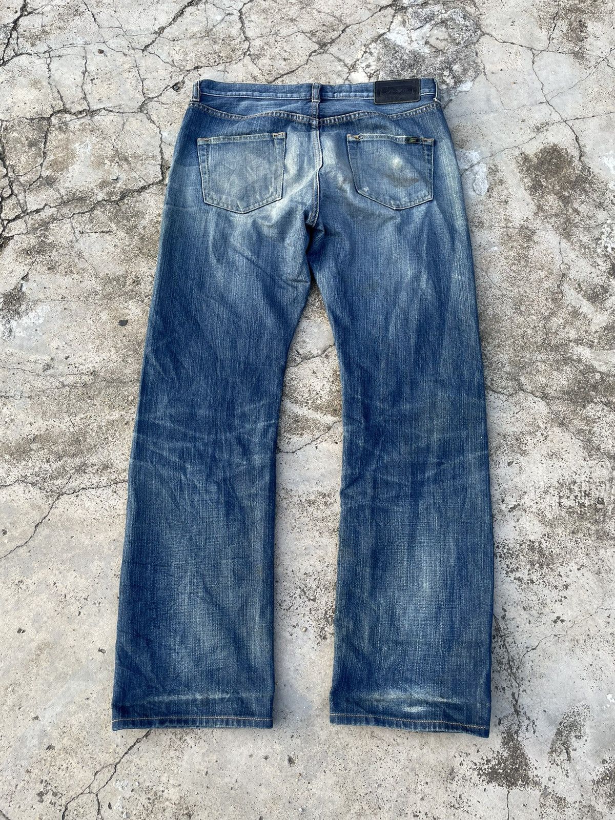 Lacoste × Vintage Vintage Lacoste Selvedge Denim Faded Wash Jeans Size US 34 / EU 50 - 3 Thumbnail