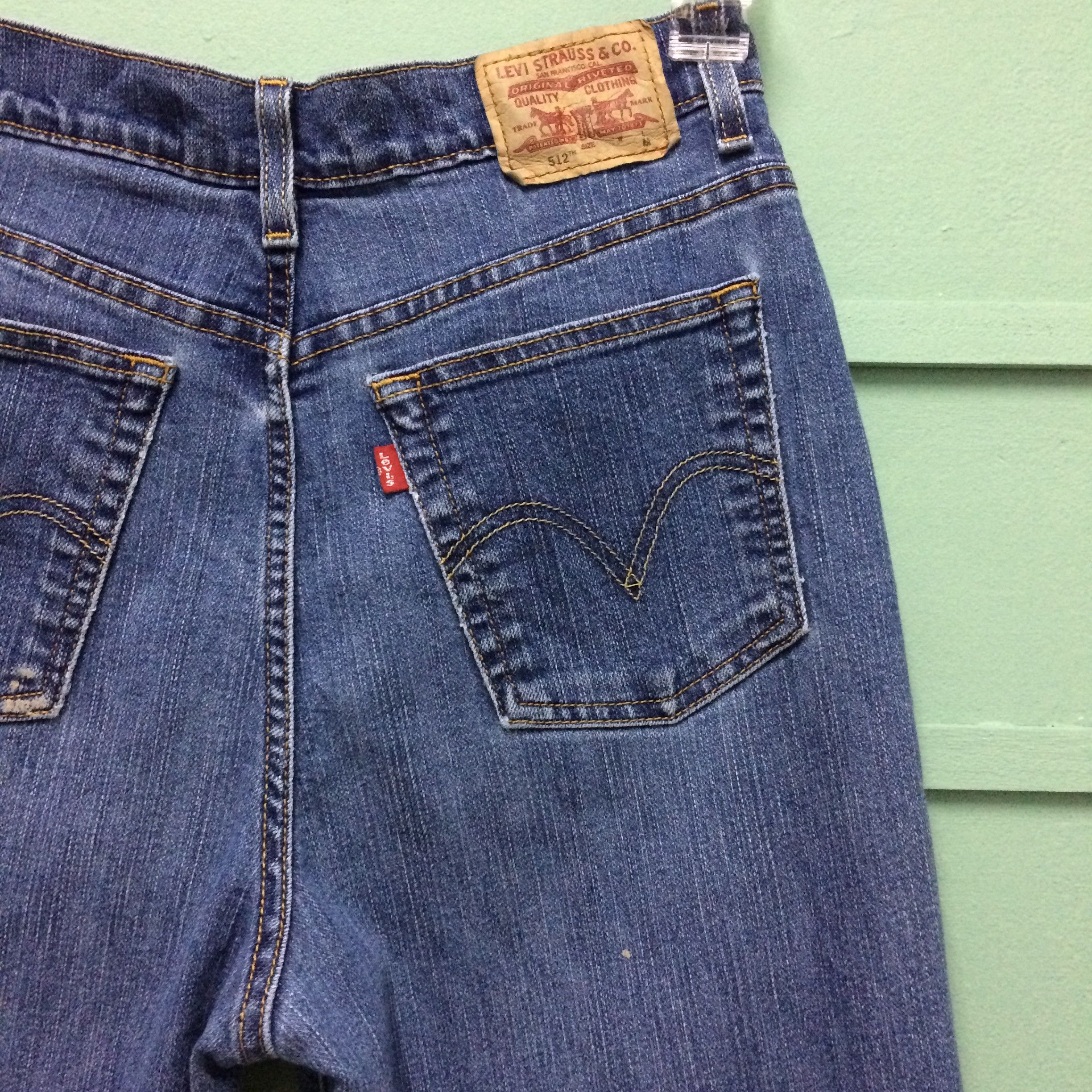Levi's × Vintage Vintage Distressed Levis 512 Jeans #B-156 Size 28" / US 6 / IT 42 - 8 Thumbnail