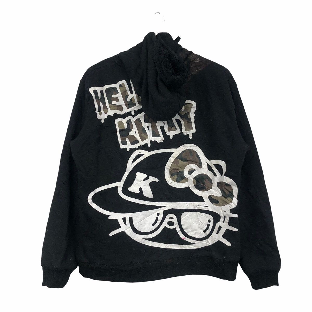 HELLO KITTY CARTOON All Over Print Hooded Sweatshirt