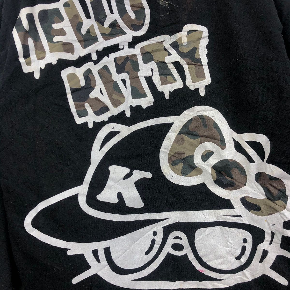 Vintage HELLO KITTY CARTOON All Over Print Hooded Sweatshirt Size US L / EU 52-54 / 3 - 4 Thumbnail