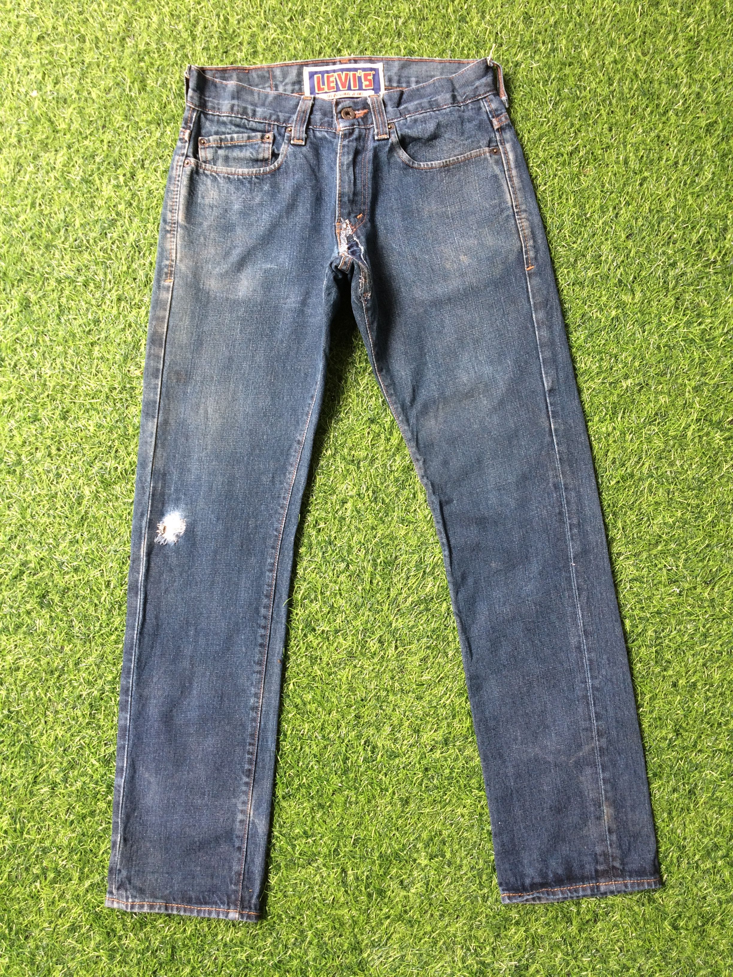 Levi's × Vintage Vintage Distressed Levis 511 Ripped Jeans #B-412 Size US 29 - 1 Thumbnail