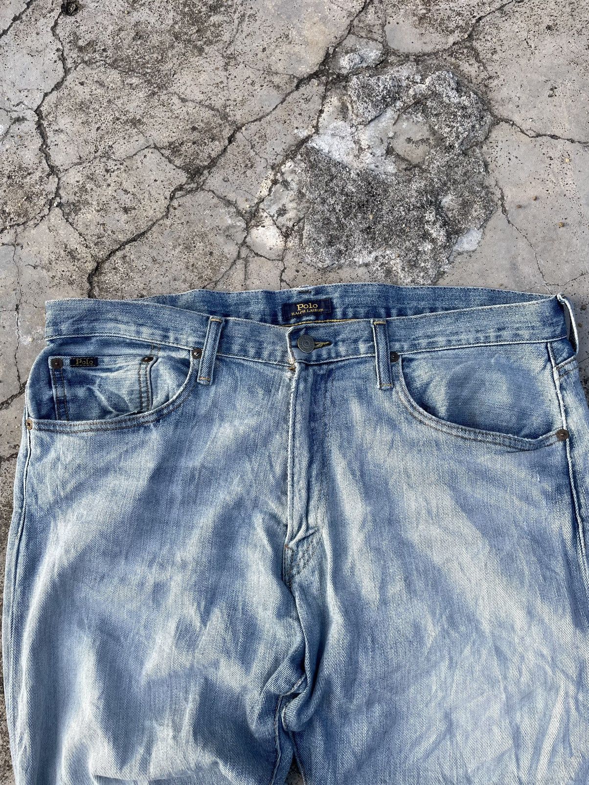 Polo Ralph Lauren Vintage Polo Ralph Lauren Denim Light Wash Jeans Size US 36 / EU 52 - 4 Thumbnail