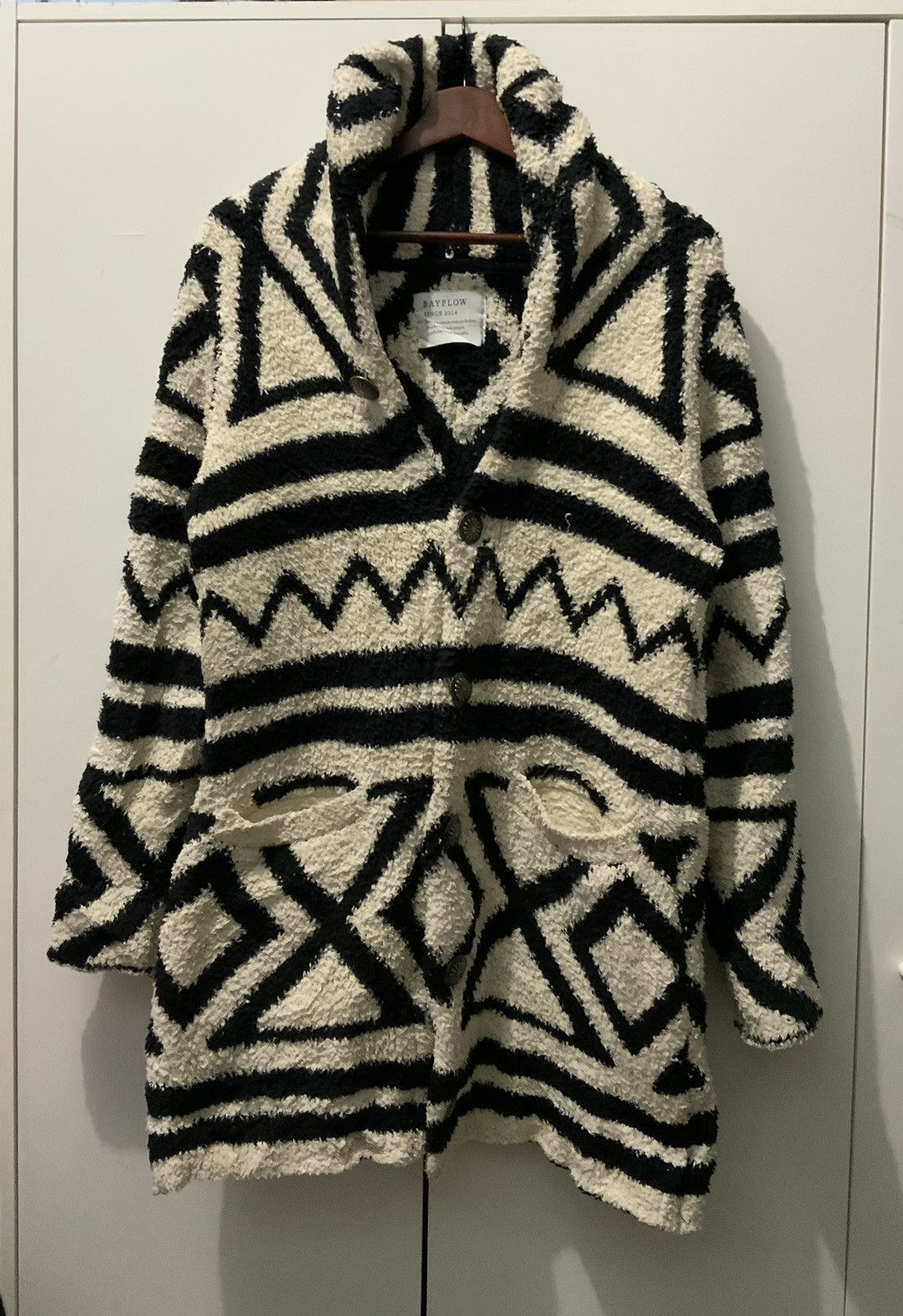 Japanese Brand Japanese Brand Bayflow Cowichan Fleece Kapital Style Jacket Size US L / EU 52-54 / 3 - 1 Thumbnail