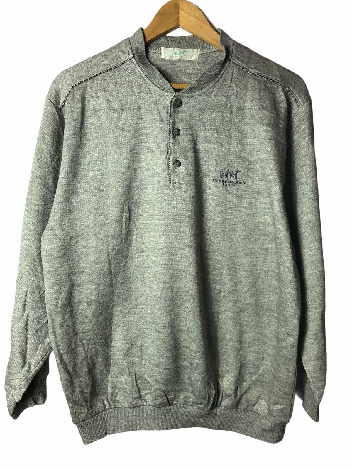 Pierre Balmain VENT VENT PIERRE BALMAIN PARIS GREY SWEATSHIRT Size US XL / EU 56 / 4 - 1 Thumbnail