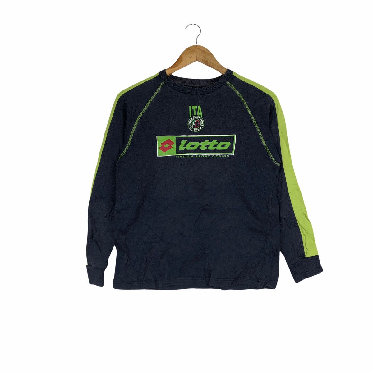 Lotto Sport Lotto Italia Sweatshirt Casual Jumper Pullover Sportwear Size US S / EU 44-46 / 1 - 1 Thumbnail
