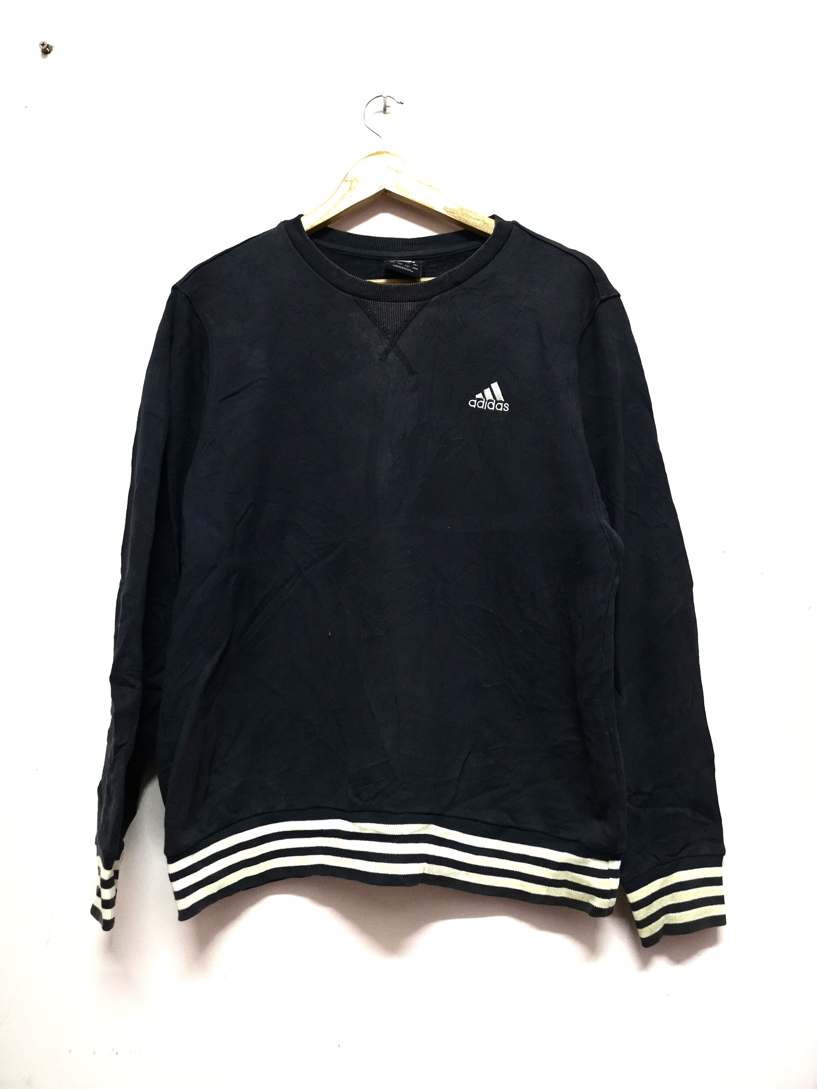 Adidas VINTAGE ADIDAS BOTTOM STRIPES CREWNECK SWEATSHIRTS Size US L / EU 52-54 / 3 - 1 Thumbnail