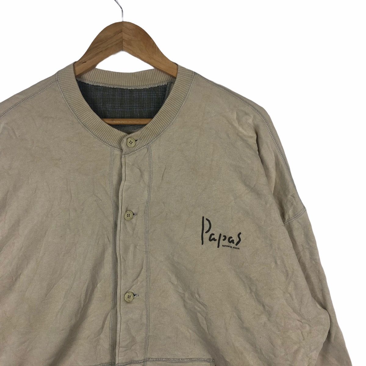 Vintage VINTAGE PAPAS SWEATSHIRT FULL BUTTON CASUAL JUMPER PULLOVER Size US XL / EU 56 / 4 - 2 Thumbnail