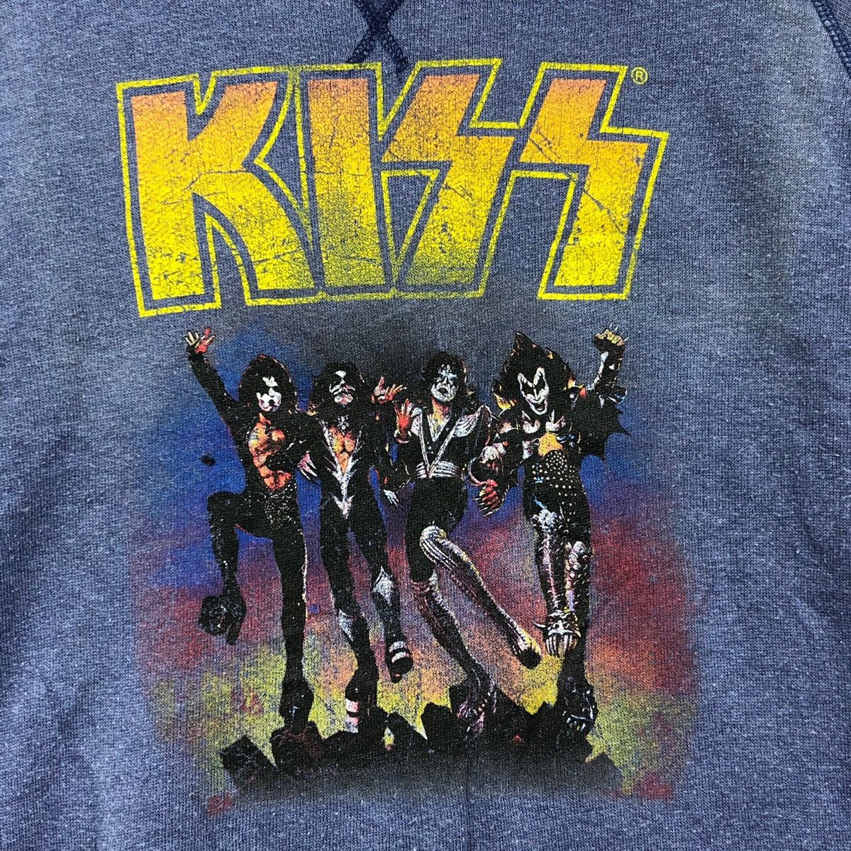 Vintage Vintage KISS BAND ROCK Promo Tour Sweatshirts Size US XL / EU 56 / 4 - 5 Thumbnail