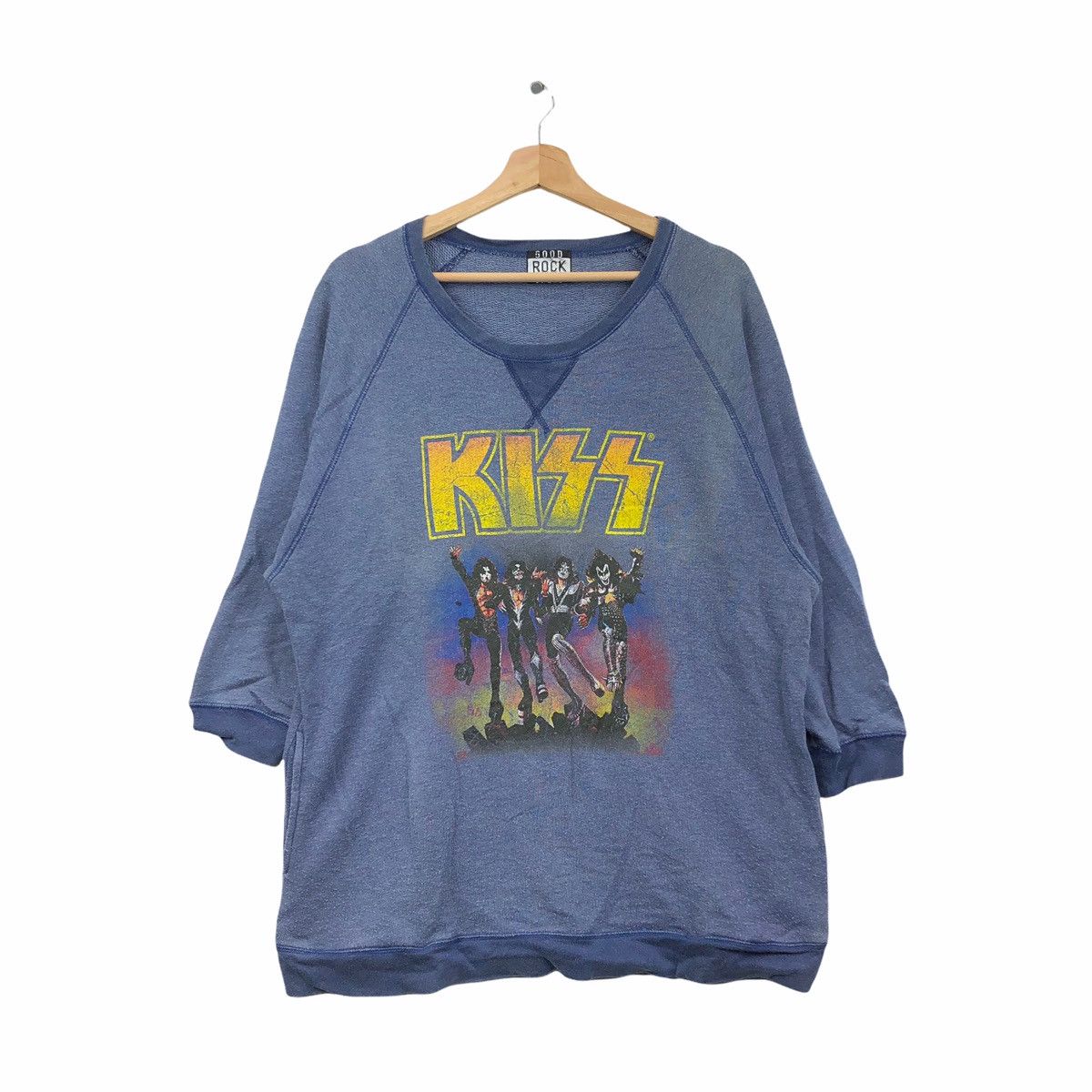 Vintage Vintage KISS BAND ROCK Promo Tour Sweatshirts Size US XL / EU 56 / 4 - 1 Thumbnail