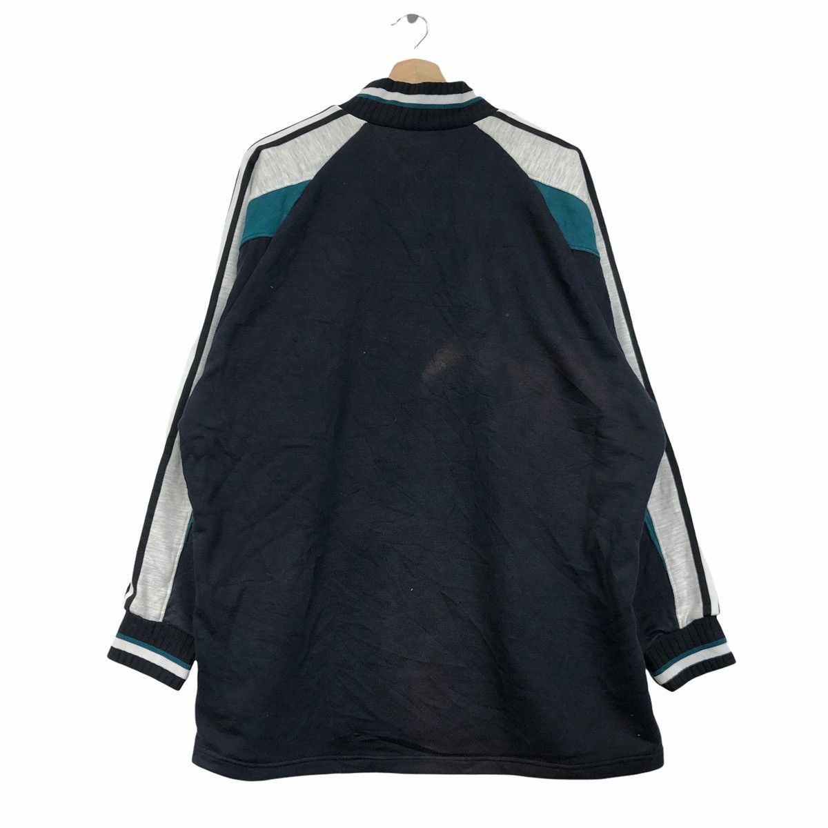 Adidas Vintage Adidas Spell Out Big Stripes Sweatshirts Size US XXL / EU 58 / 5 - 2 Thumbnail