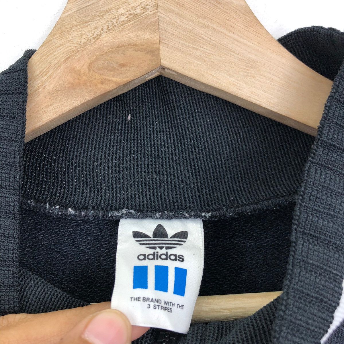 Adidas Vintage Adidas Spell Out Big Stripes Sweatshirts Size US XXL / EU 58 / 5 - 6 Thumbnail