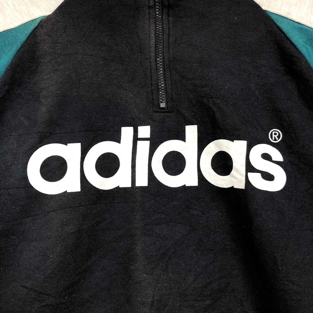 Adidas Vintage Adidas Spell Out Big Stripes Sweatshirts Size US XXL / EU 58 / 5 - 4 Thumbnail
