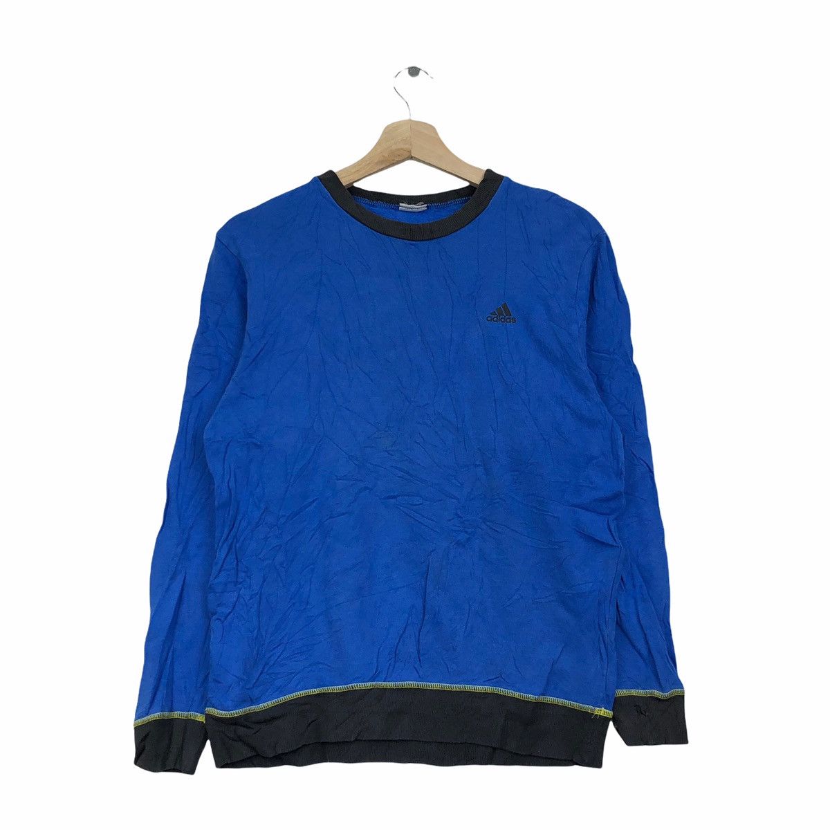 Adidas Vintage Adidas Sportswear Plain Long Sleeves Sweatshirts Size US S / EU 44-46 / 1 - 1 Thumbnail
